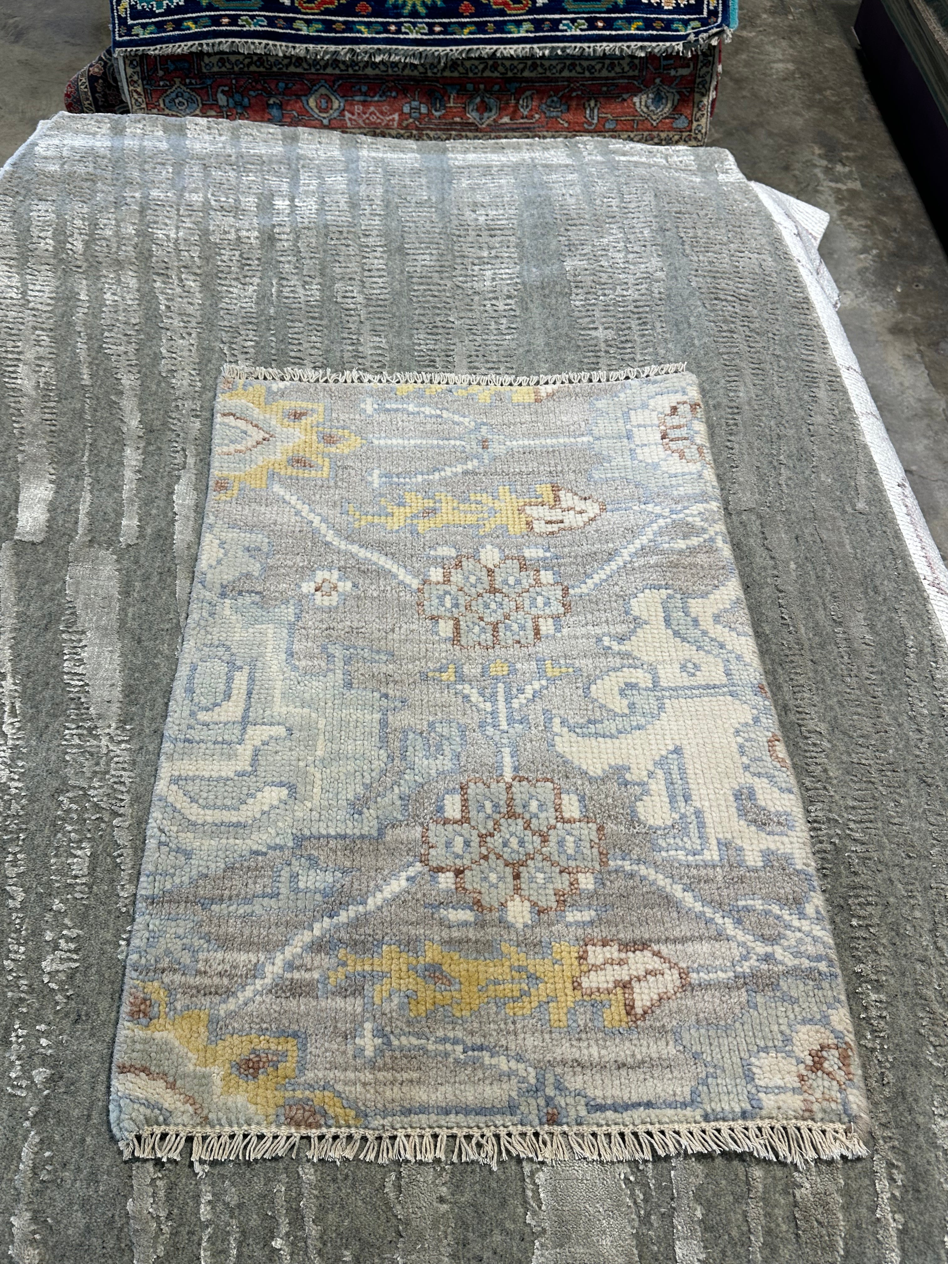 Carleton King 2x3 Hand-Knotted Oushak Rug