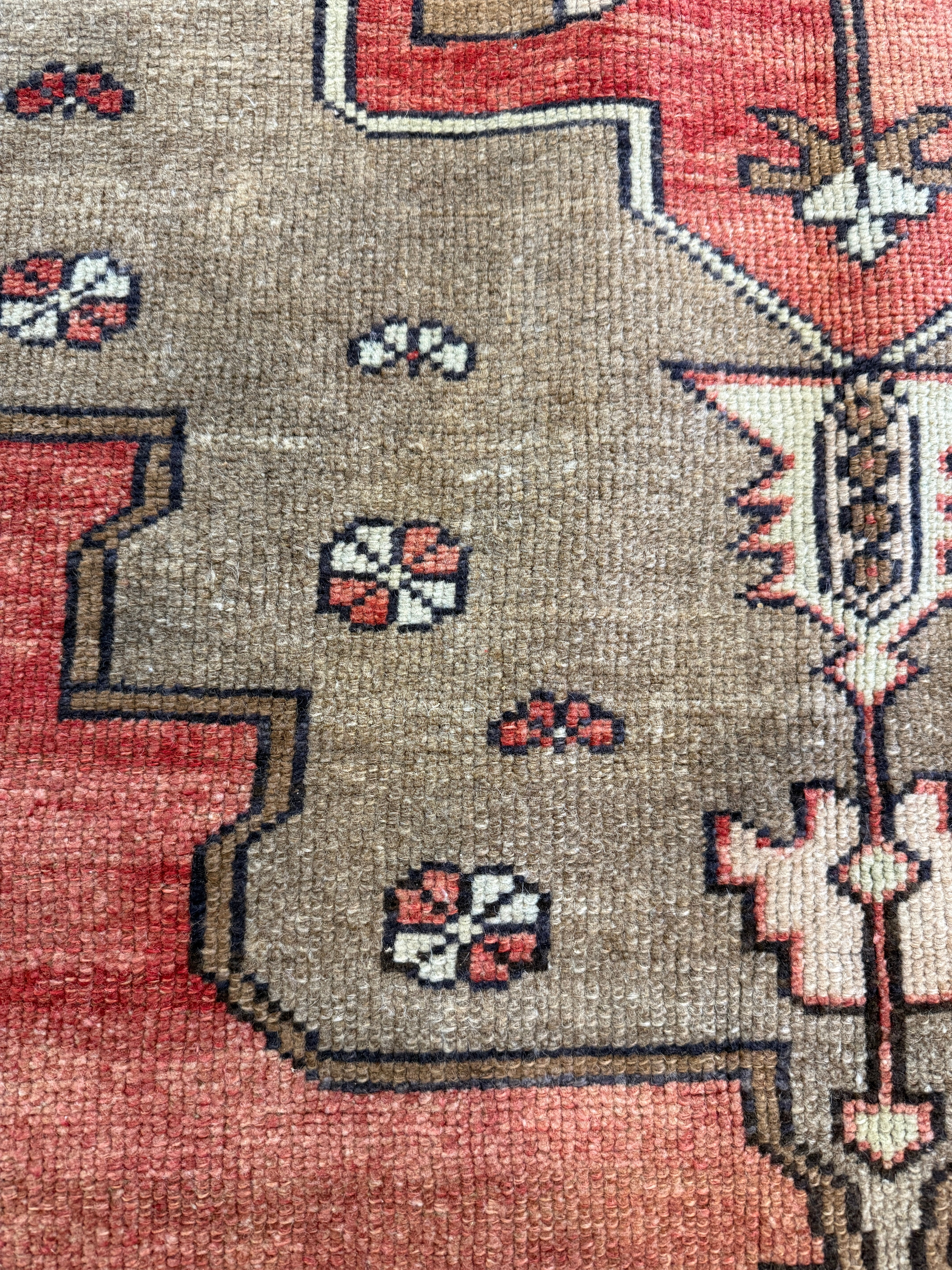 Helen Keller 2.10x9.9 Red Hand-Knotted Vintage Turkish Oushak Runner