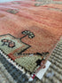 Helen Keller 2.10x9.9 Red Hand-Knotted Vintage Turkish Oushak Runner