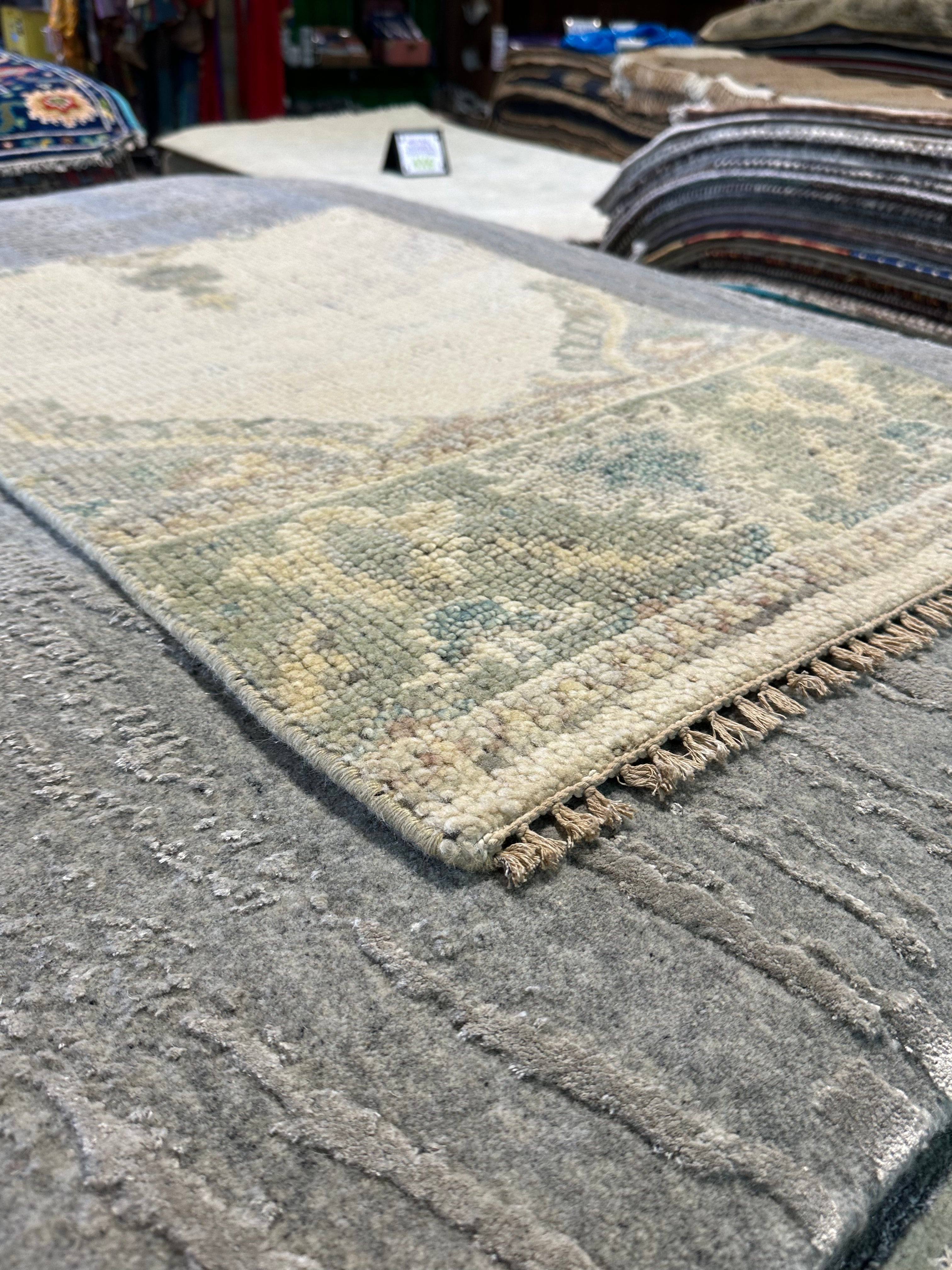 Jamie Cooper 2x3 Hand-Knotted Oushak Rug