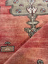 Helen Keller 2.10x9.9 Red Hand-Knotted Vintage Turkish Oushak Runner