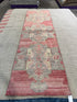 Paulina 3x10.2 Red Hand-Knotted Vintage Turkish Oushak Runner