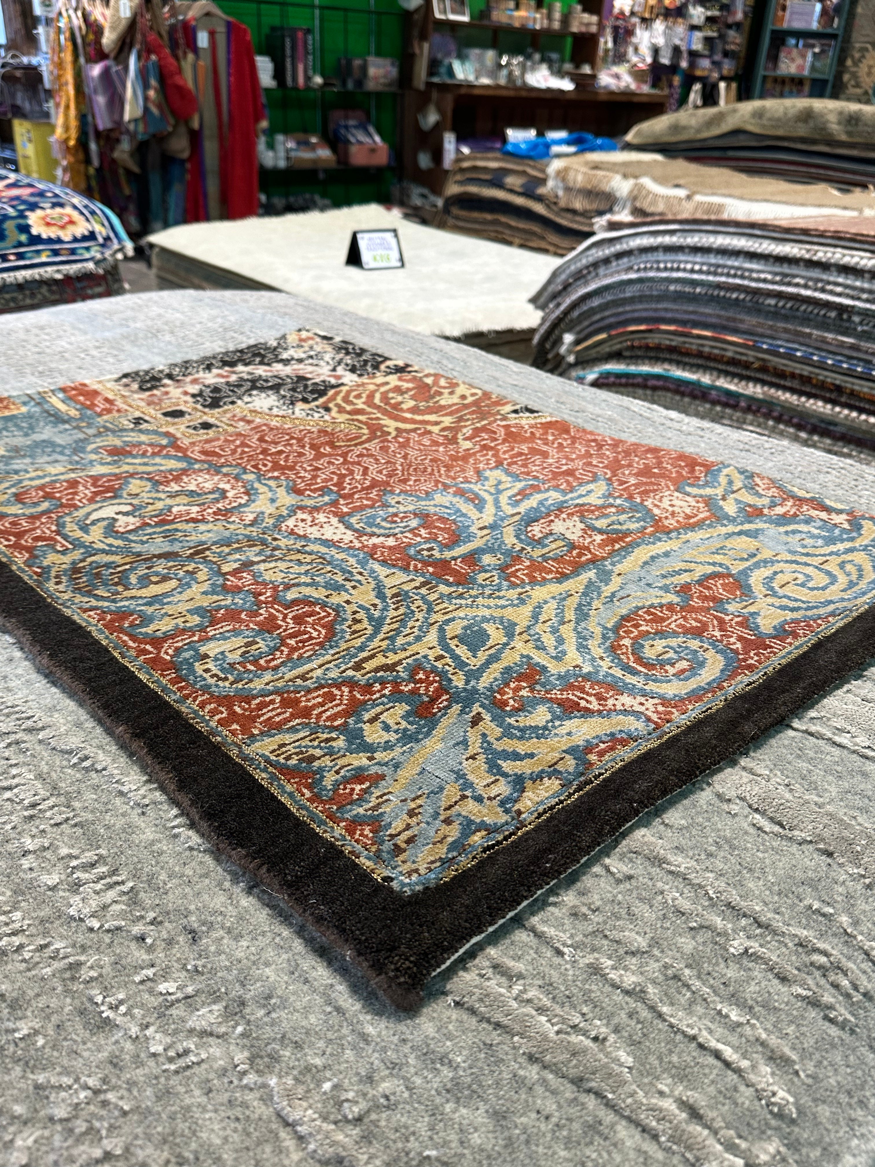 Grace Langstaff 2x3 Hand-Knotted Oushak Rug