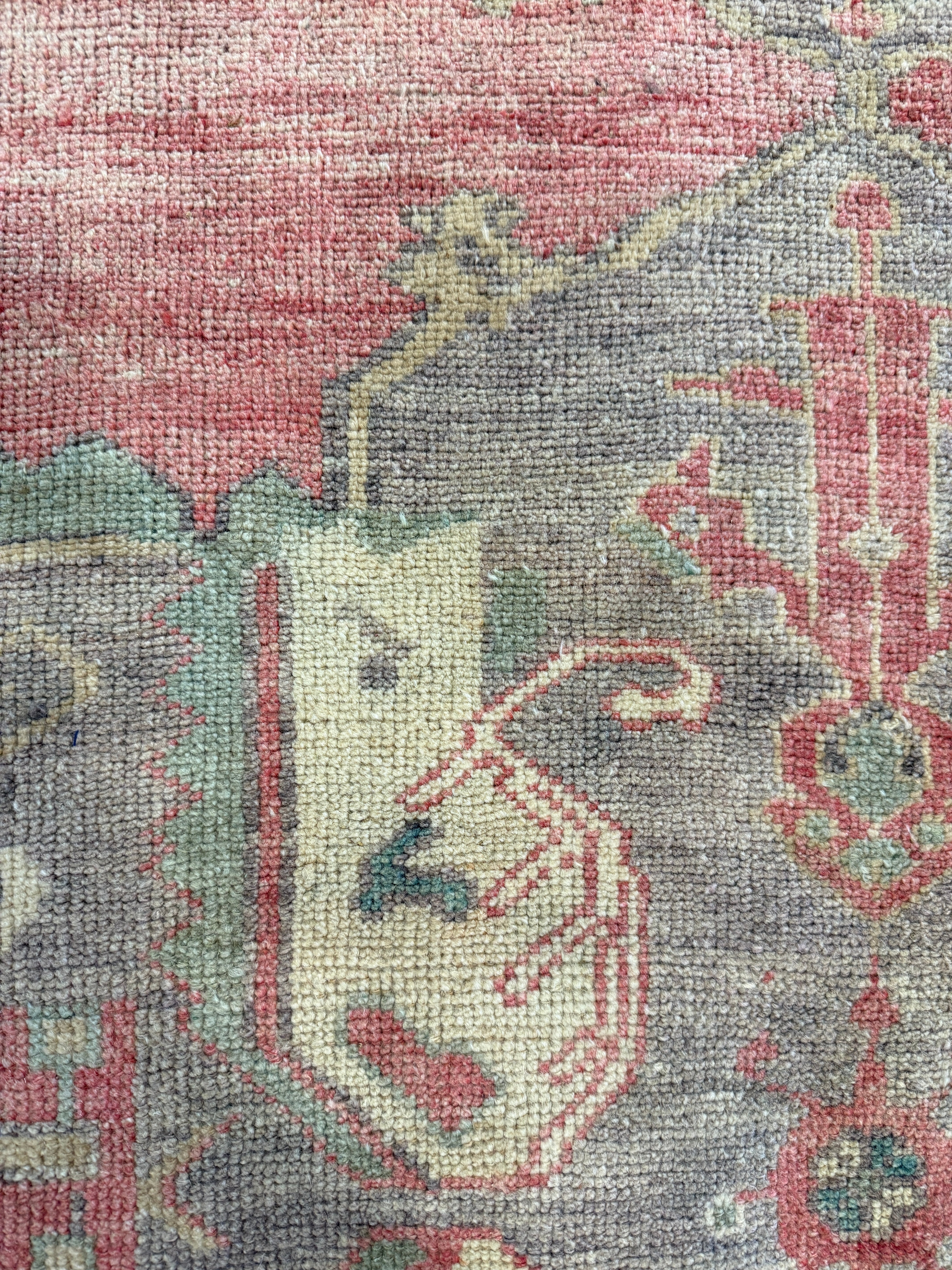 Paulina 3x10.2 Red Hand-Knotted Vintage Turkish Oushak Runner