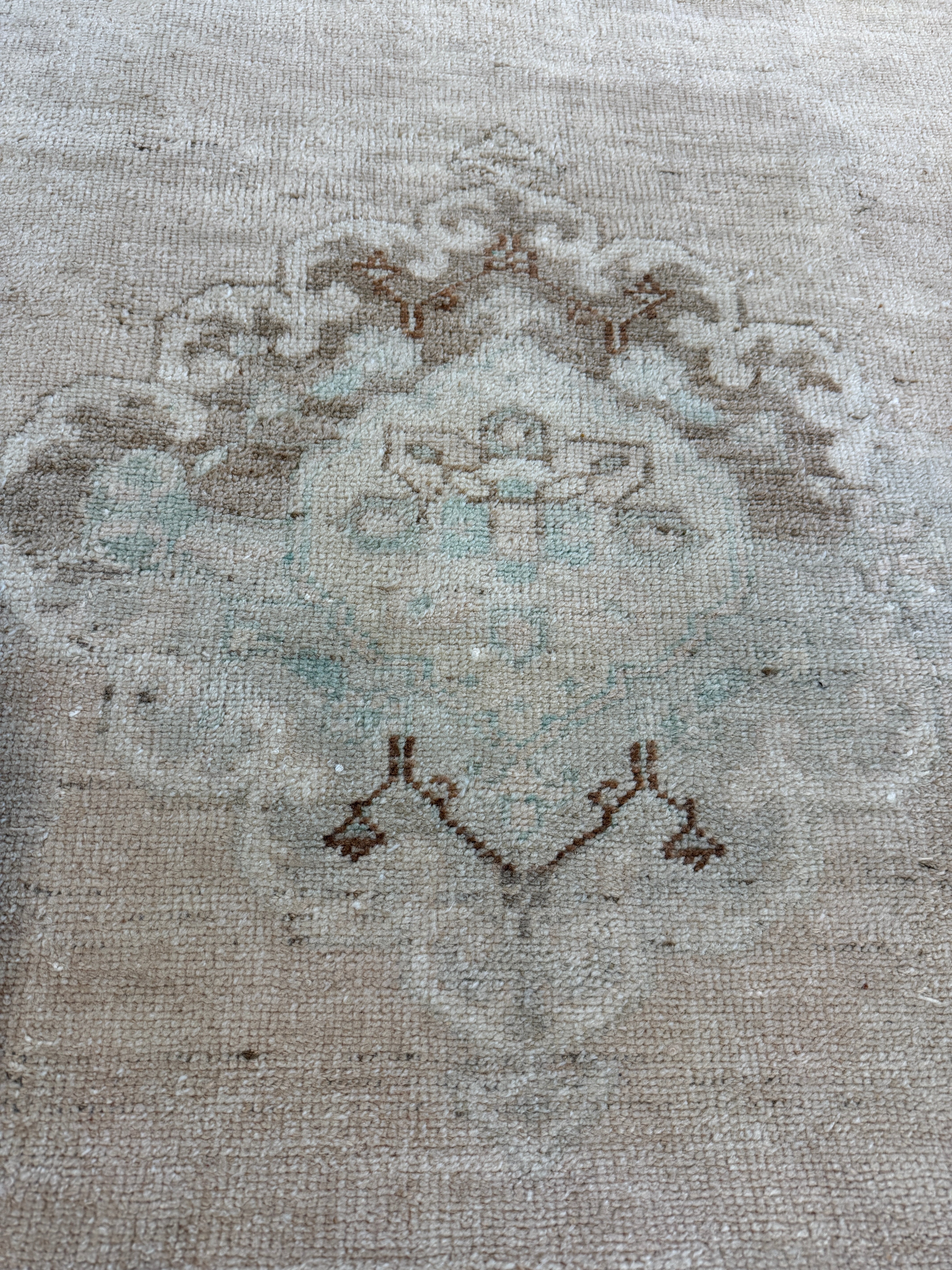 Megan Roy 2.11x11.6 Light Pink Hand-Knotted Oushak Runner