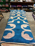 Andre Joel Hudson 4x10 Blue Hand-Knotted Modern Runner
