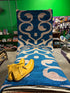 Andre Joel Hudson 4x10 Blue Hand-Knotted Modern Runner