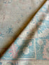 Kiera Alfaro 8.11x11.10 Light Blue Whitewashed Afghani Oushak
