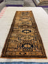 Jolene Gregor 3.3x8.5 Brown Hand-Knotted Vintage Turkish Oushak