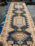 Mrs. Moskowitz 2.6x7.9 Rust Hand-Knotted Heriz Style Runner