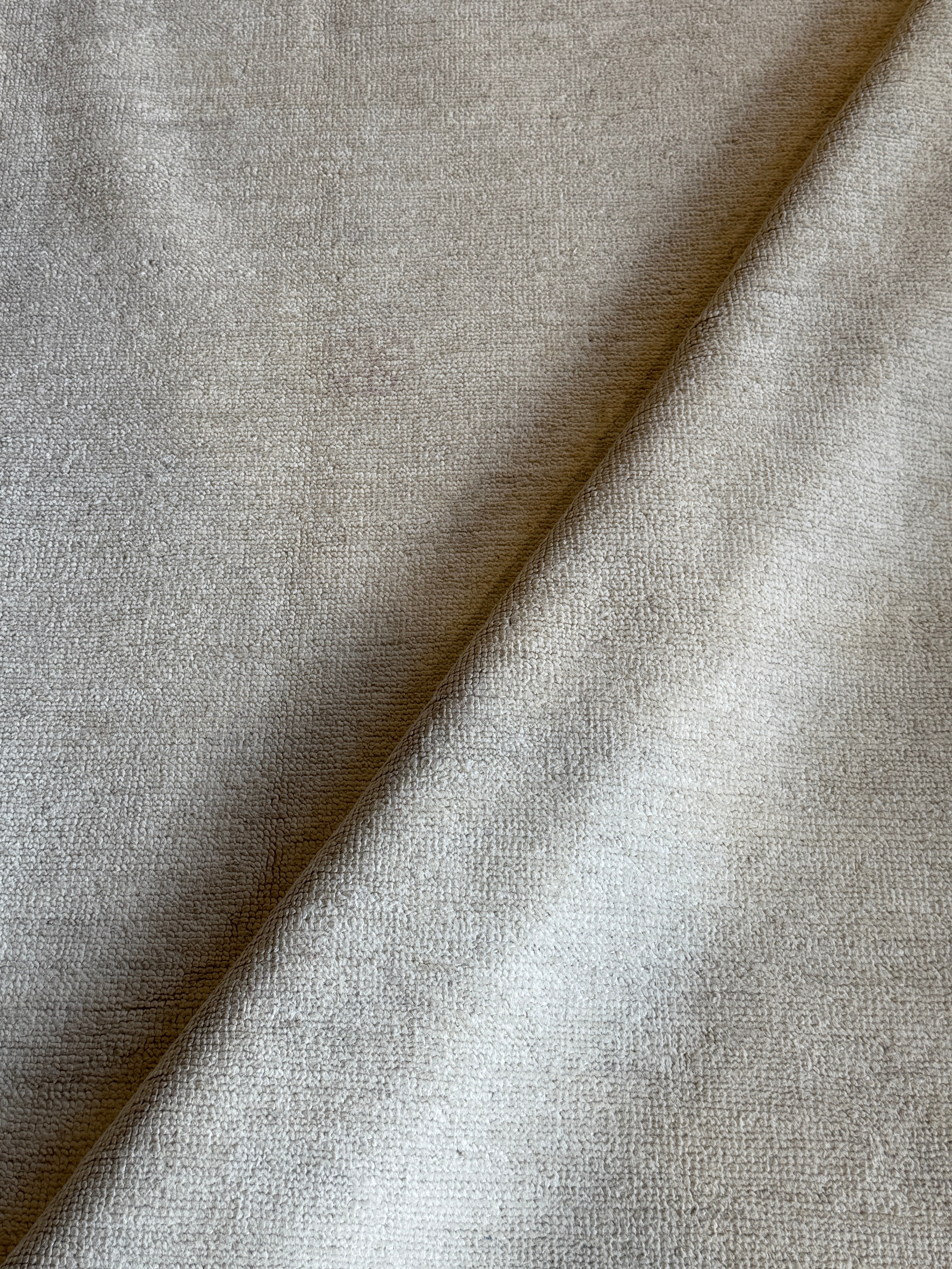 Lindsay 9.2x11.9 Ivory Hand-Knotted Oushak Rug