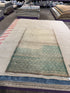 Bernadette Lane 3.11x6.10 Green Hand-Knotted Vintage Turkish Oushak