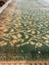 Bernadette Lane 3.11x6.10 Green Hand-Knotted Vintage Turkish Oushak