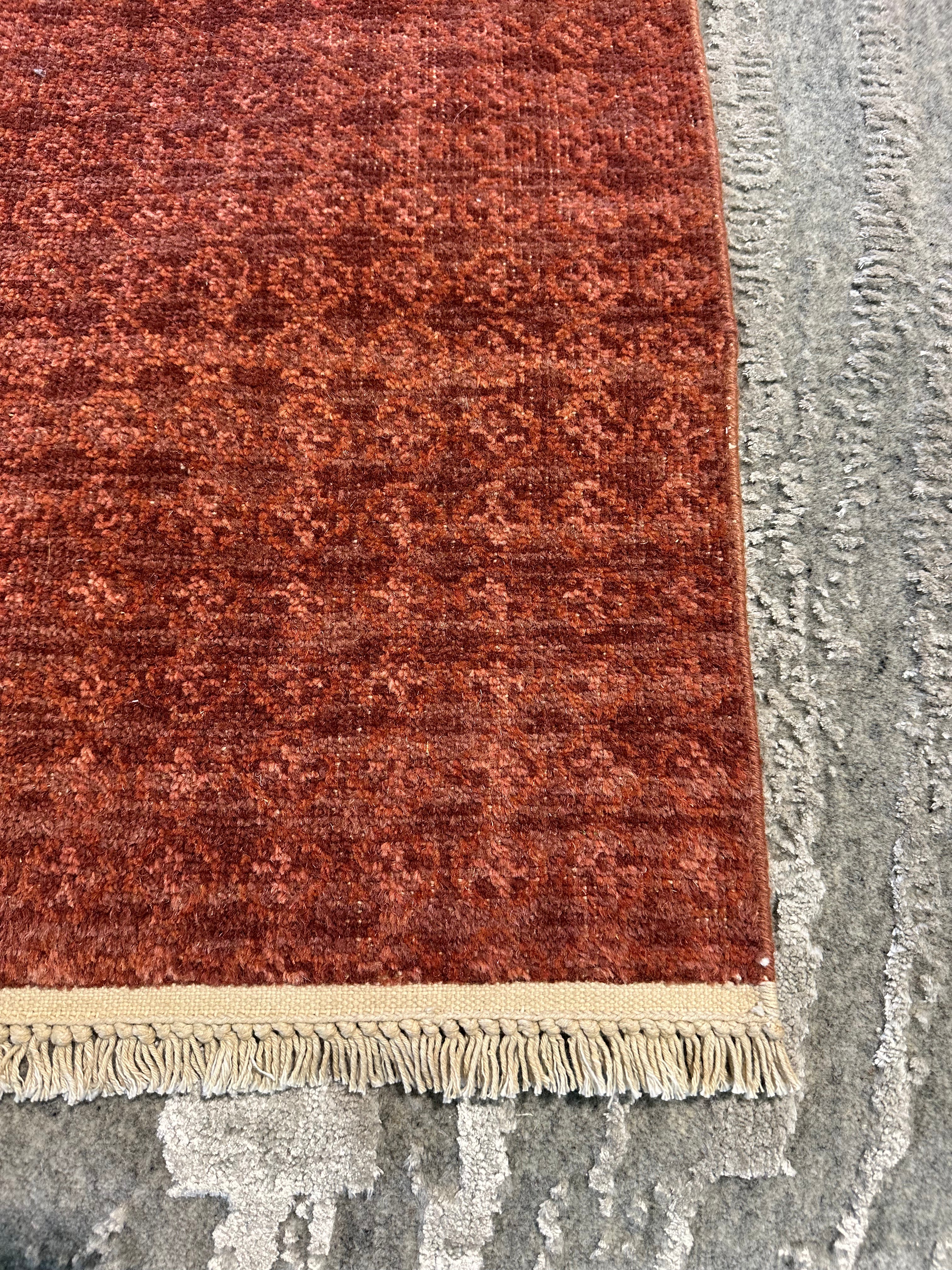 Michelle Sobol 2x3 Hand-Knotted Oushak Rug