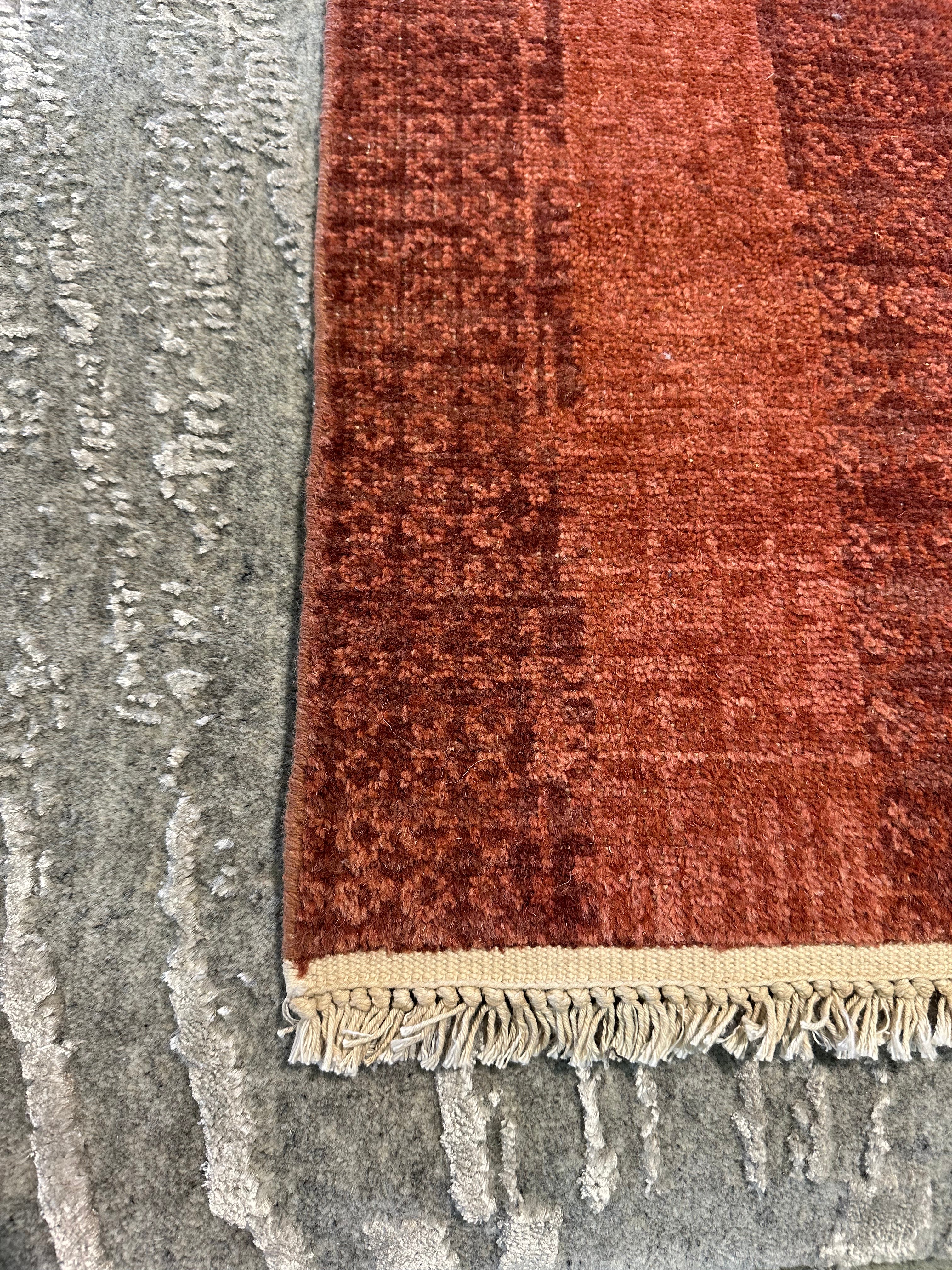 Michelle Sobol 2x3 Hand-Knotted Oushak Rug