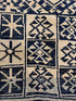Carla Young 2.5x7.2 Navy Blue Hand-Knotted Vintage Turkish Oushak Runner