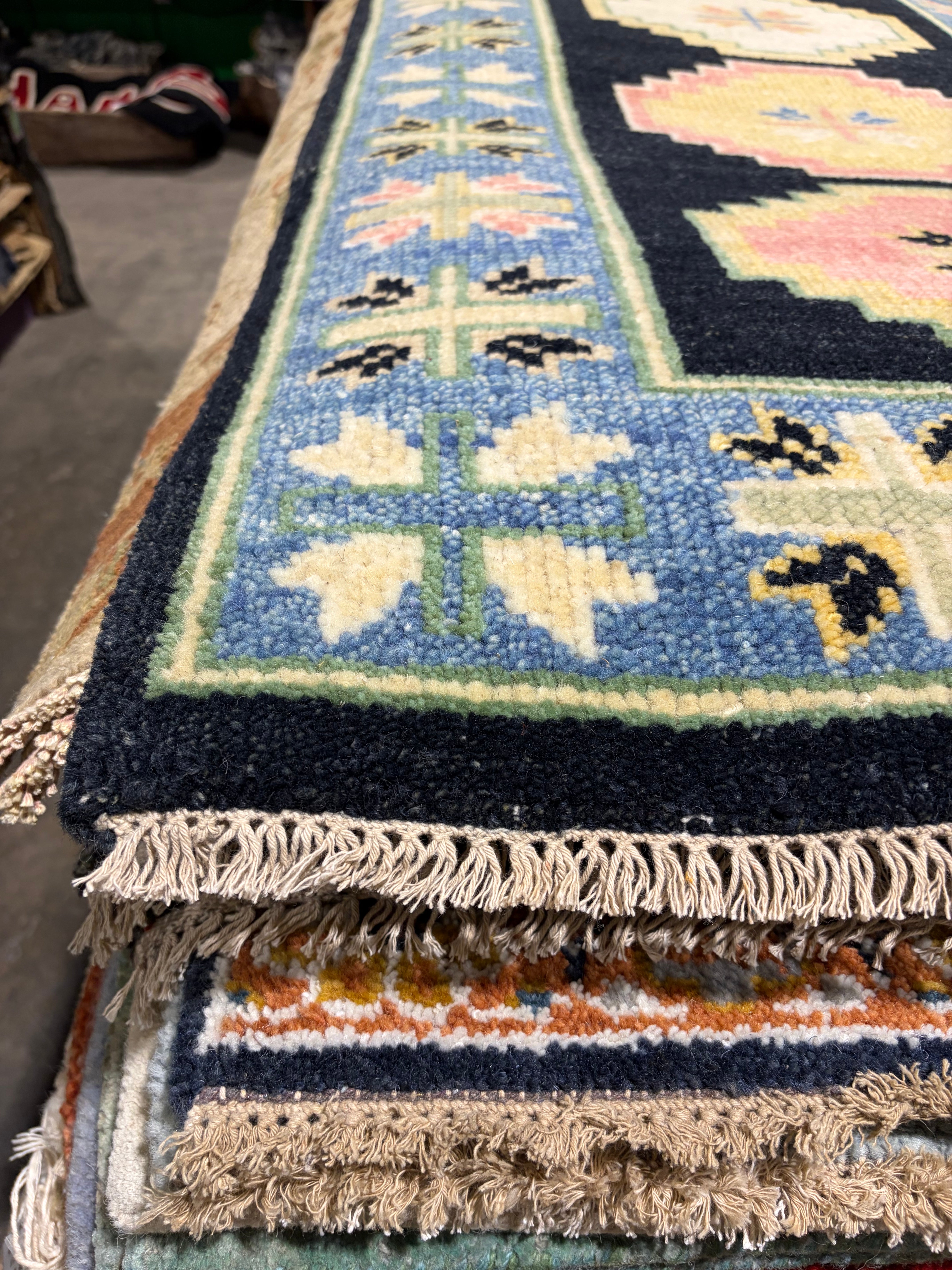 Tessie 2.6x10 Multi Color Hand-Knotted Oushak Runner