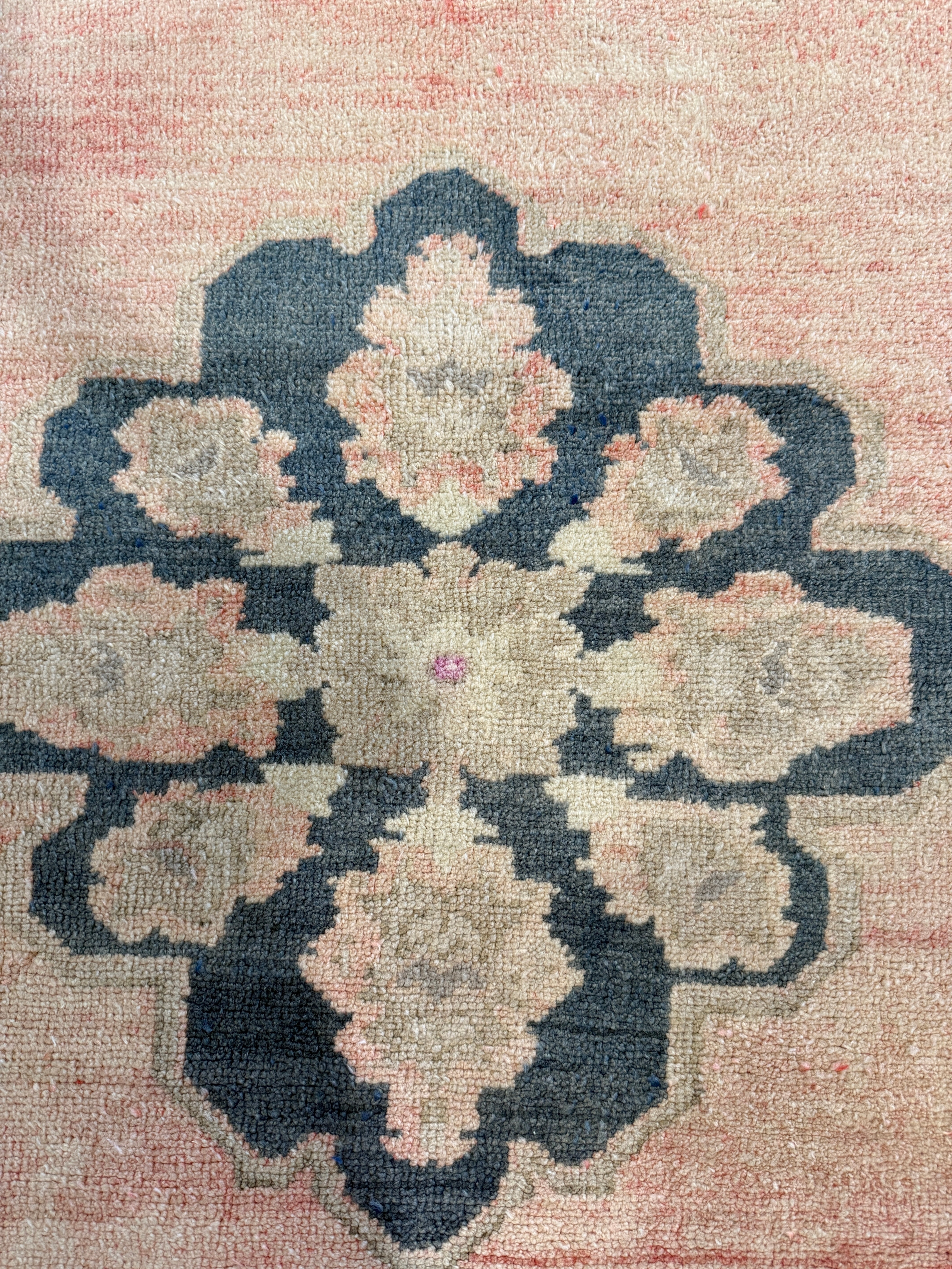 Peggy Bond 2.7x11 Pink Hand-Knotted Vintage Turkish Oushak Runner