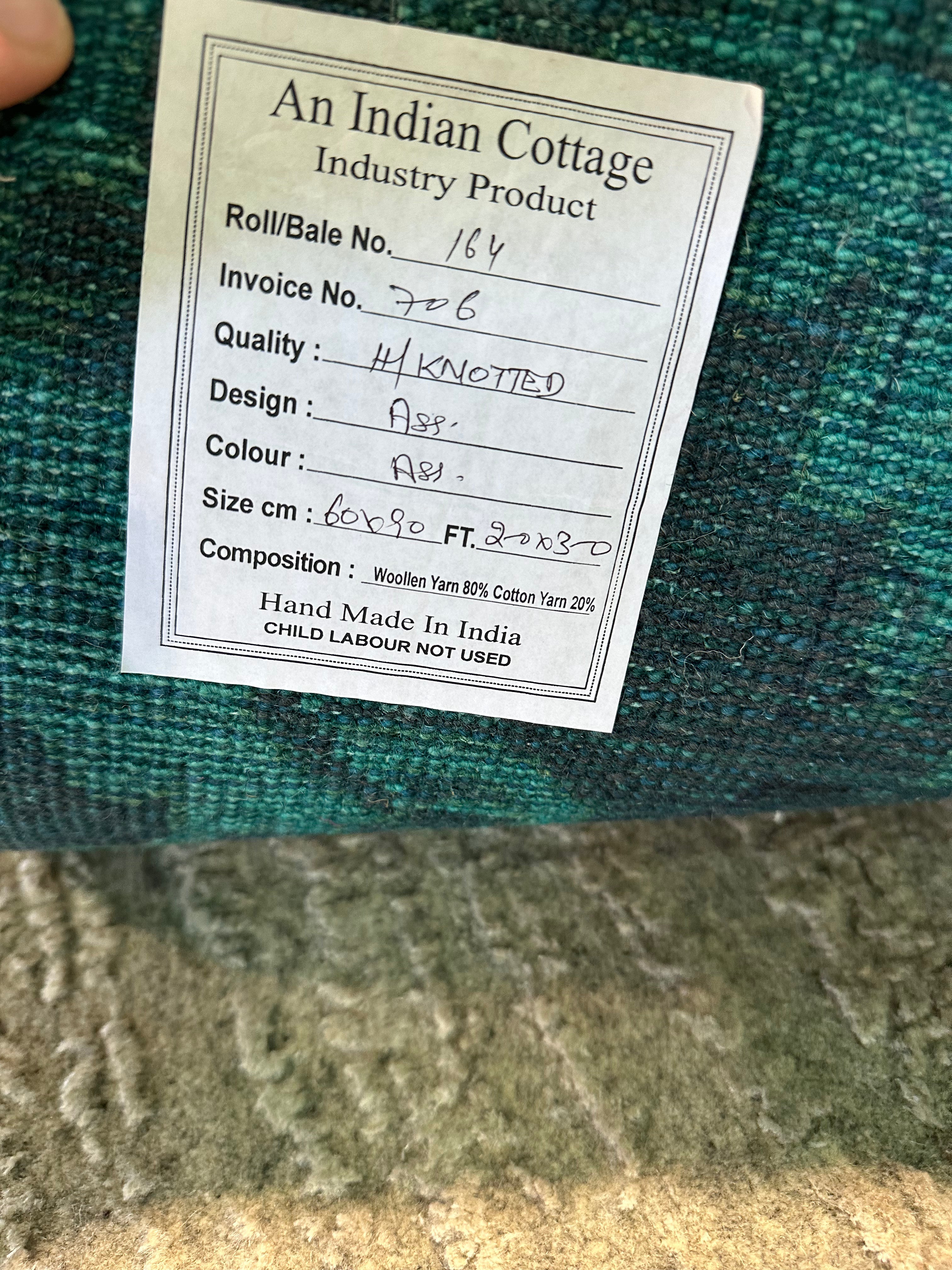 Lauren Kosteski 2x3 Hand-Knotted Oushak Rug