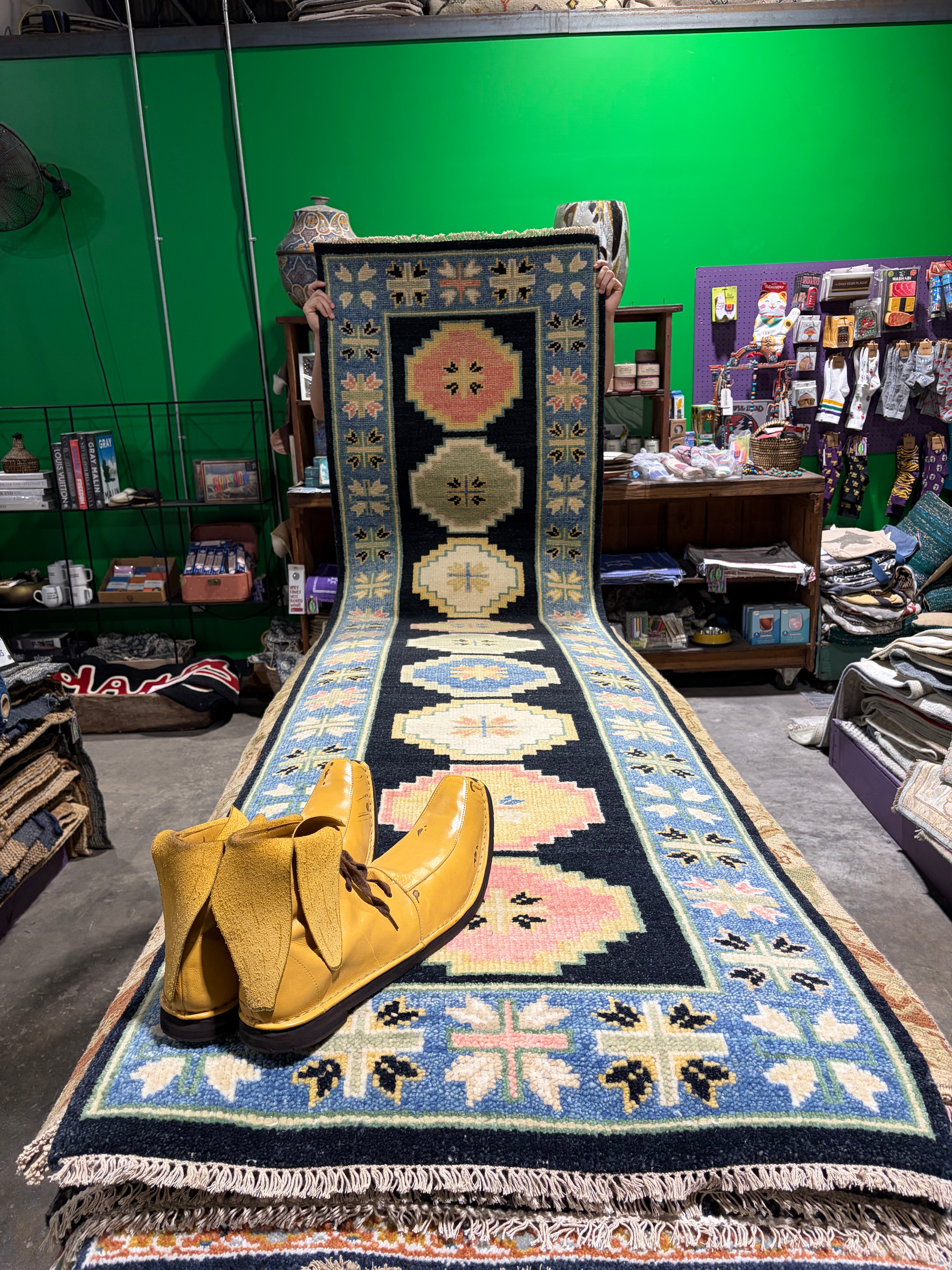 Tessie 2.6x10 Multi Color Hand-Knotted Oushak Runner