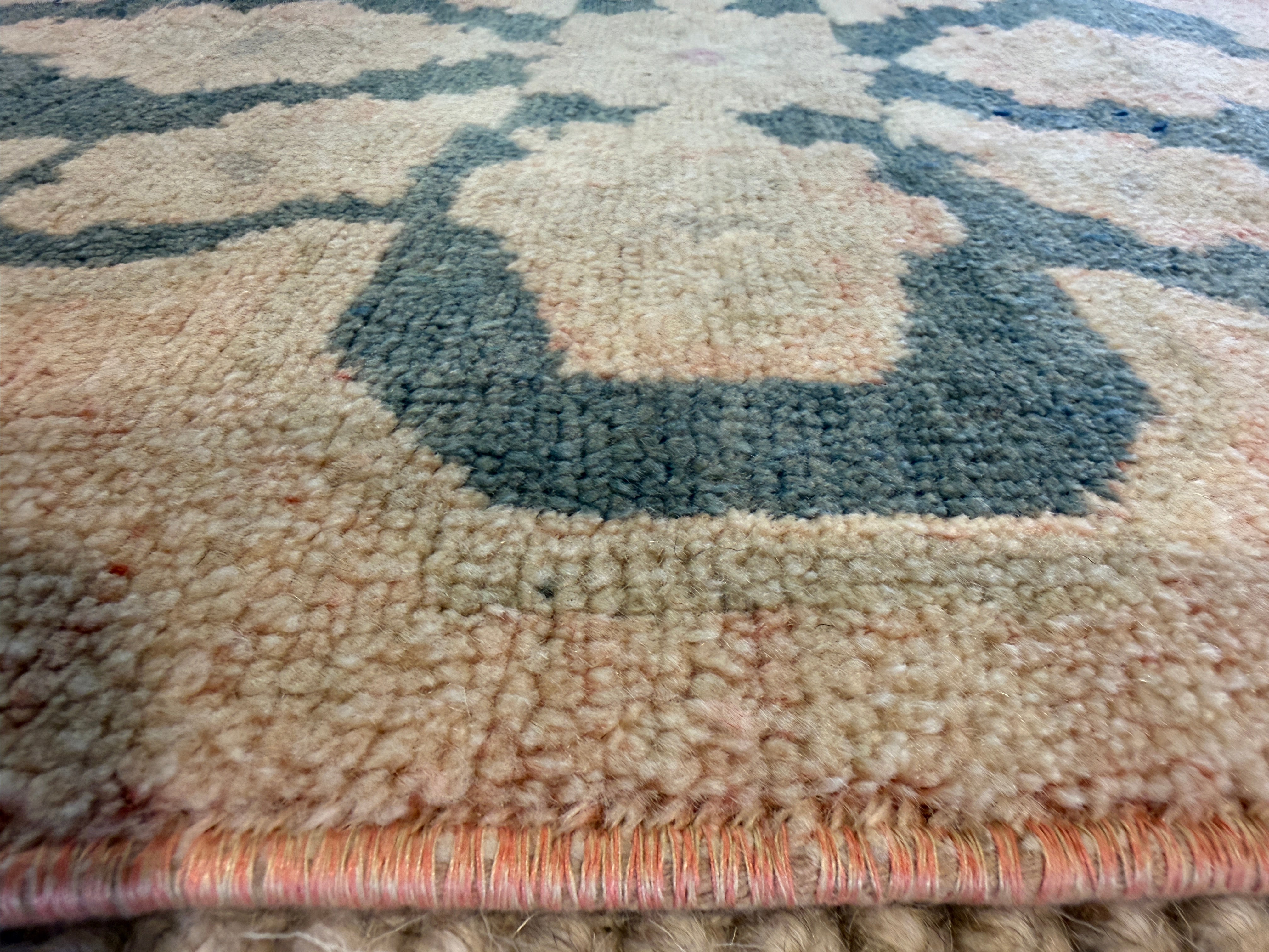 Peggy Bond 2.7x11 Pink Hand-Knotted Vintage Turkish Oushak Runner