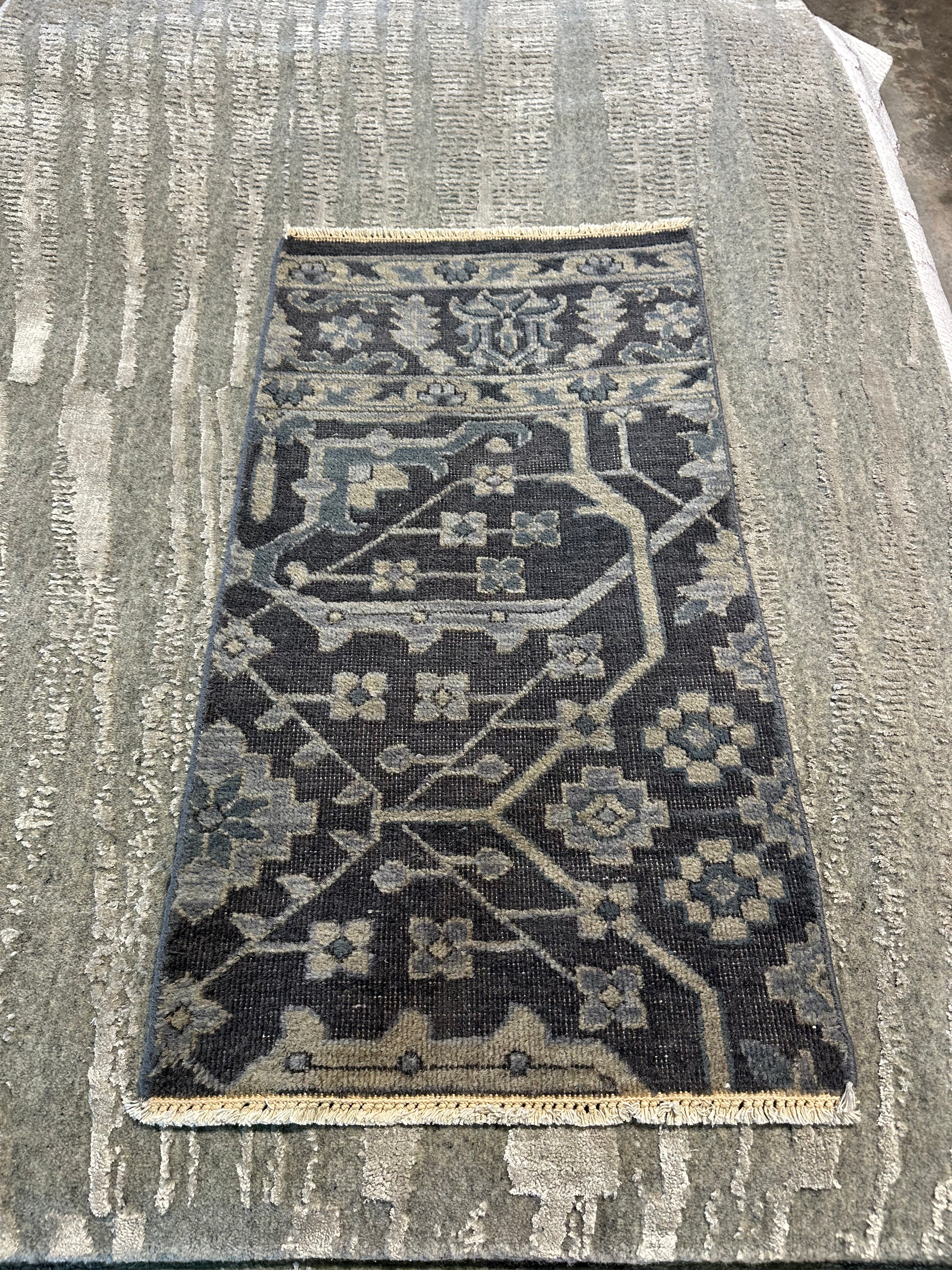 Mara Jill Herman 2x3 Hand-Knotted Oushak Rug