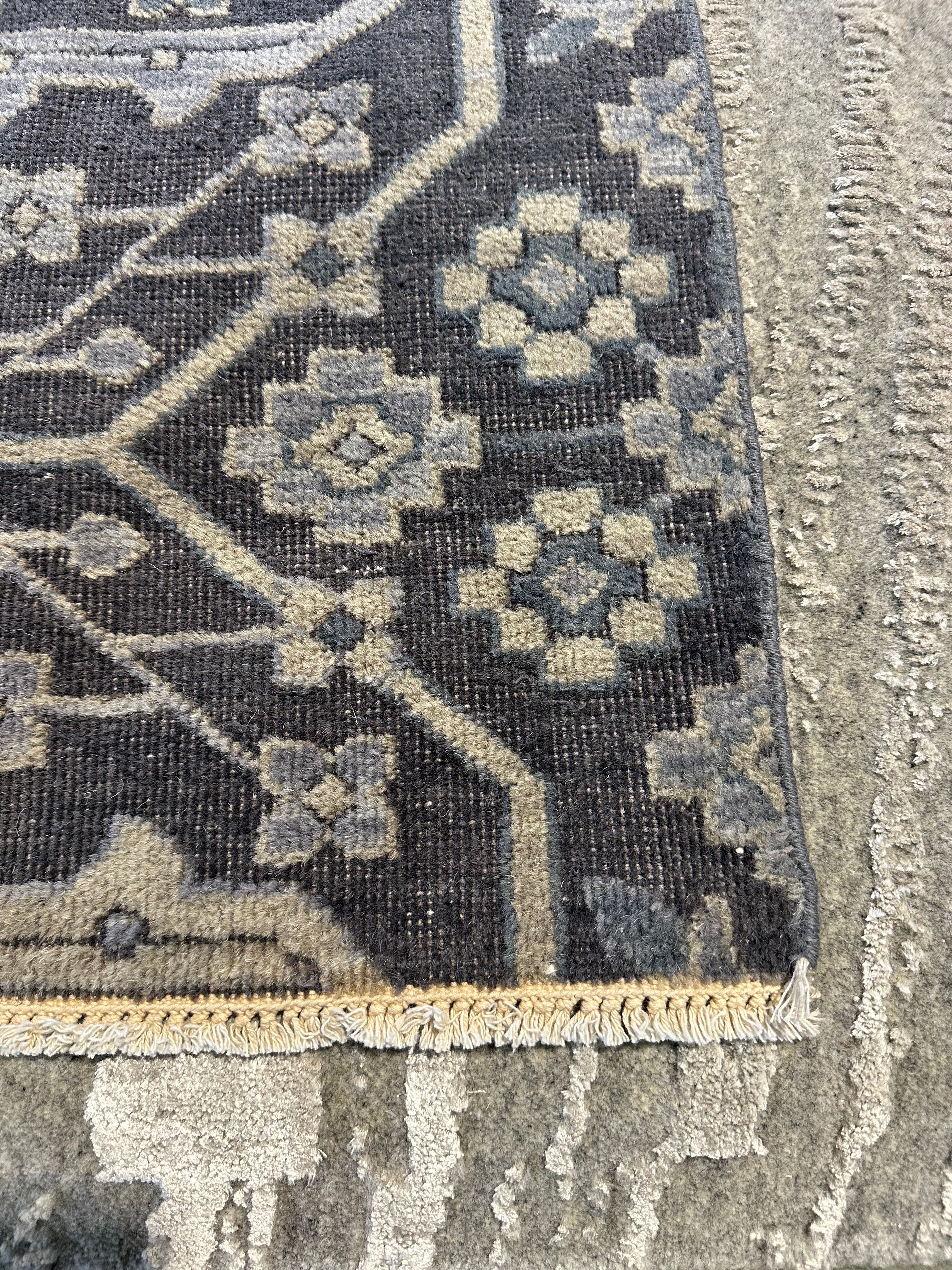 Mara Jill Herman 2x3 Hand-Knotted Oushak Rug