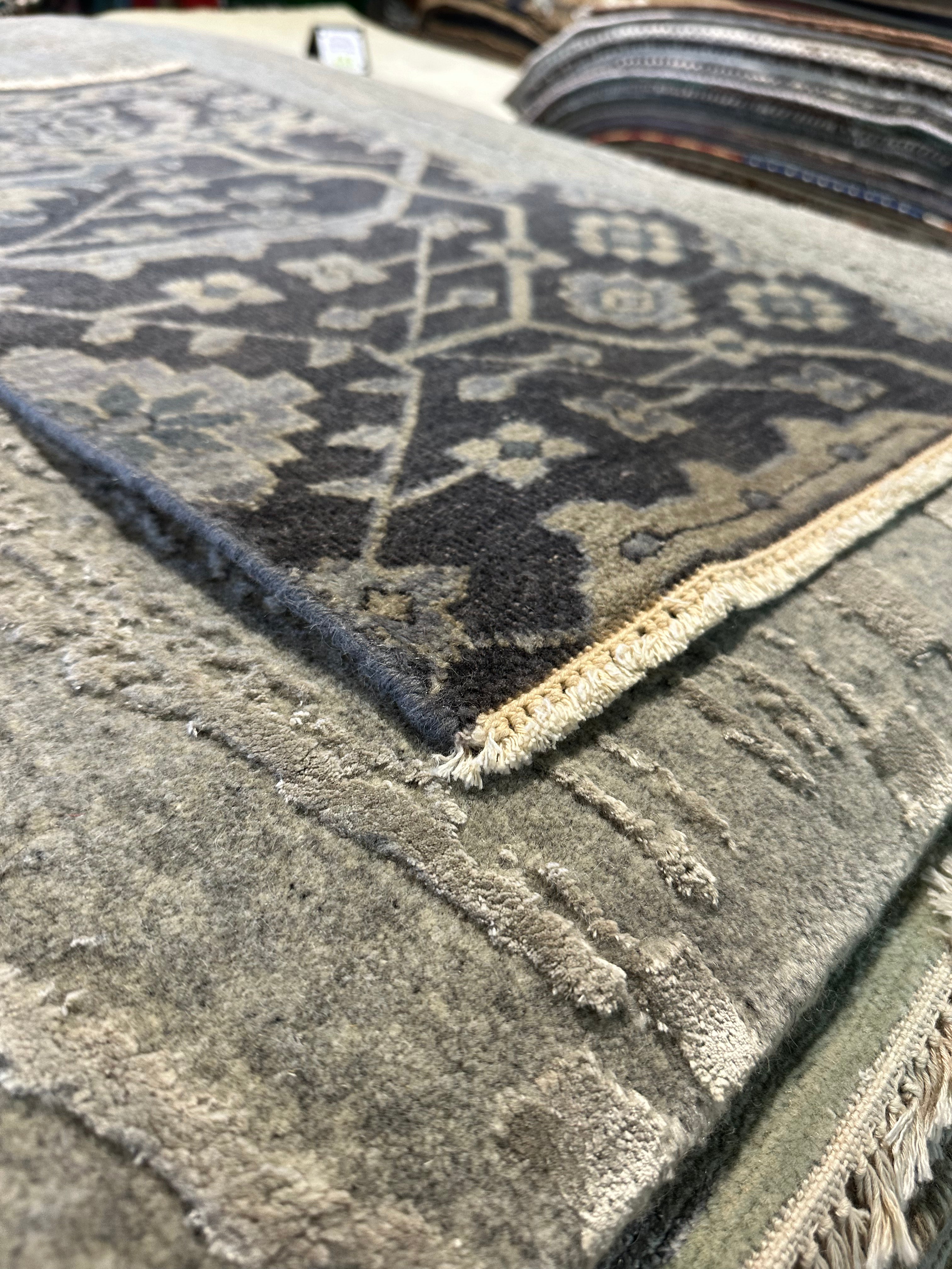 Mara Jill Herman 2x3 Hand-Knotted Oushak Rug