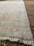 Rebecca Ferguson 2.10x7.10 Blue and Pink Whitewashed Afghani Oushak Runner