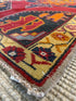 Rhonda Boon 4x9.6 Red Hand-Knotted Vintage Turkish Oushak Runner
