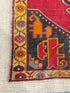 Rhonda Boon 4x9.6 Red Hand-Knotted Vintage Turkish Oushak Runner