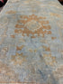 Holly Curran 2.9x10 Light Blue Hand-Knotted Oushak Runner