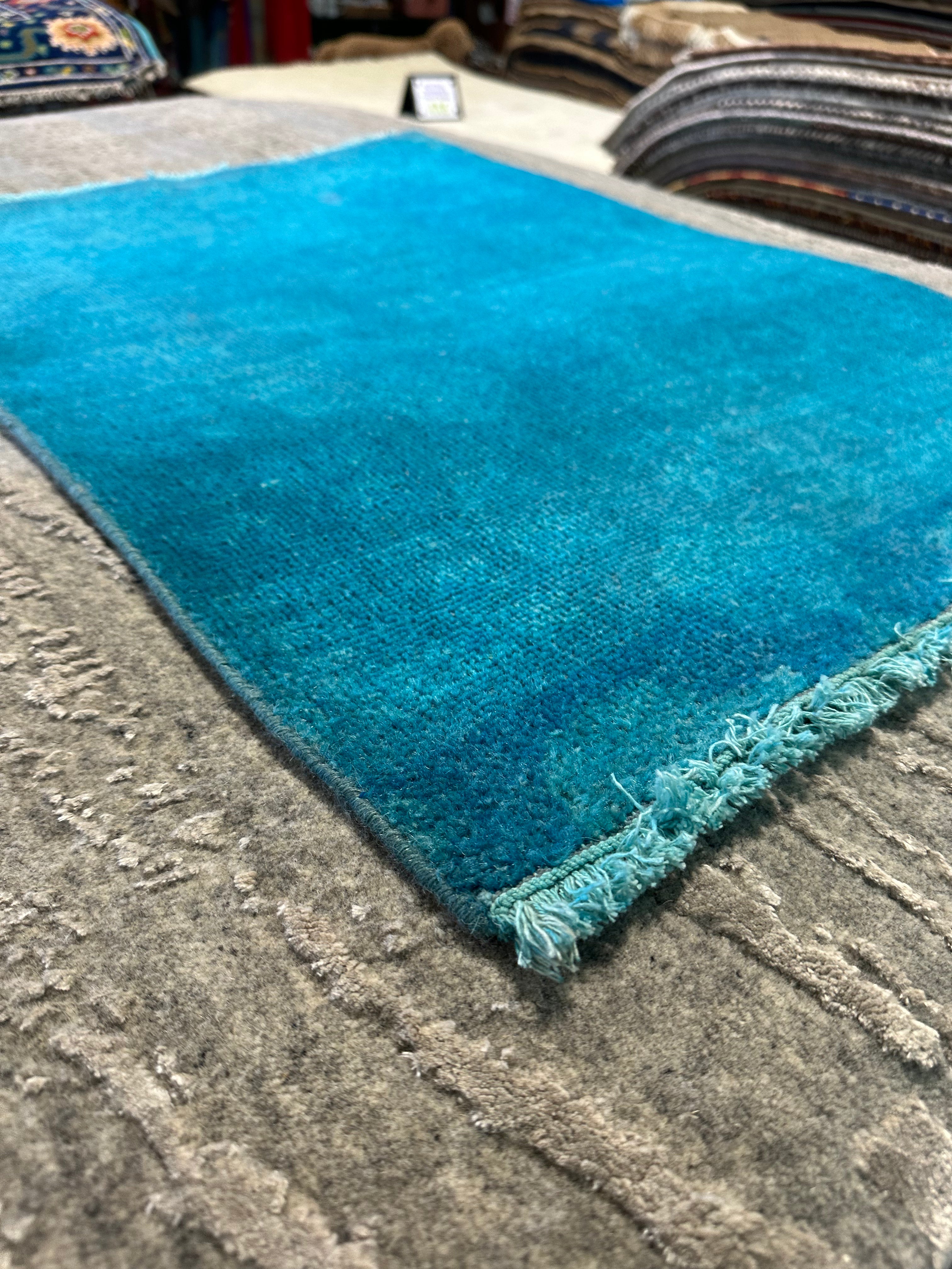 Vivian Stein 2x3 Hand-Knotted Oushak Rug