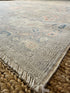 Remmie Milner 8x10 Blue and Pink Whitewashed Afghani Oushak