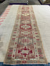 Lisa Ashton 2.8x11.7 Pink Hand-Knotted Vintage Turkish Oushak Runner