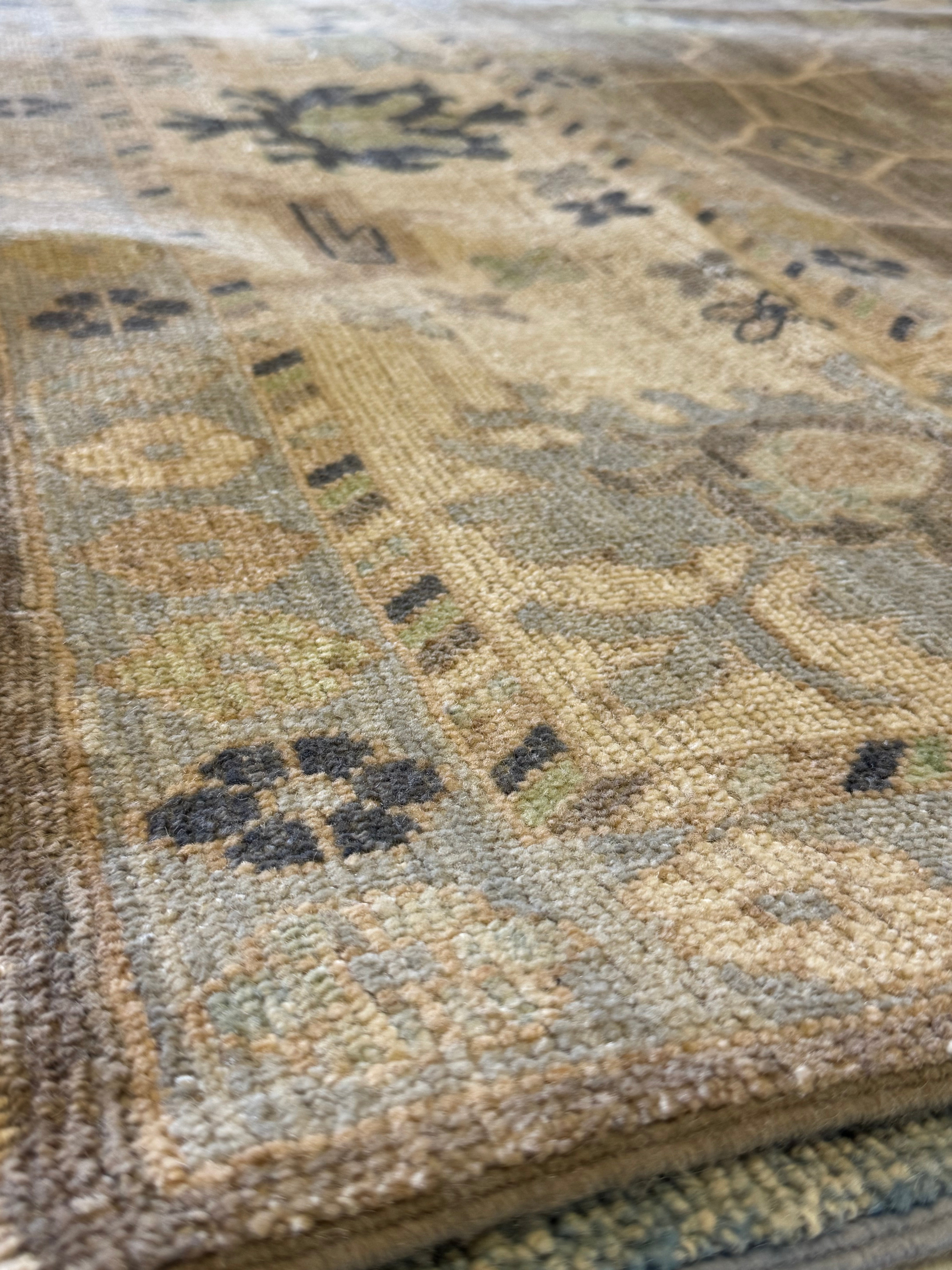 Lauren Weedman 10.2x13.11 Charcoal Whitewashed Afghani Oushak