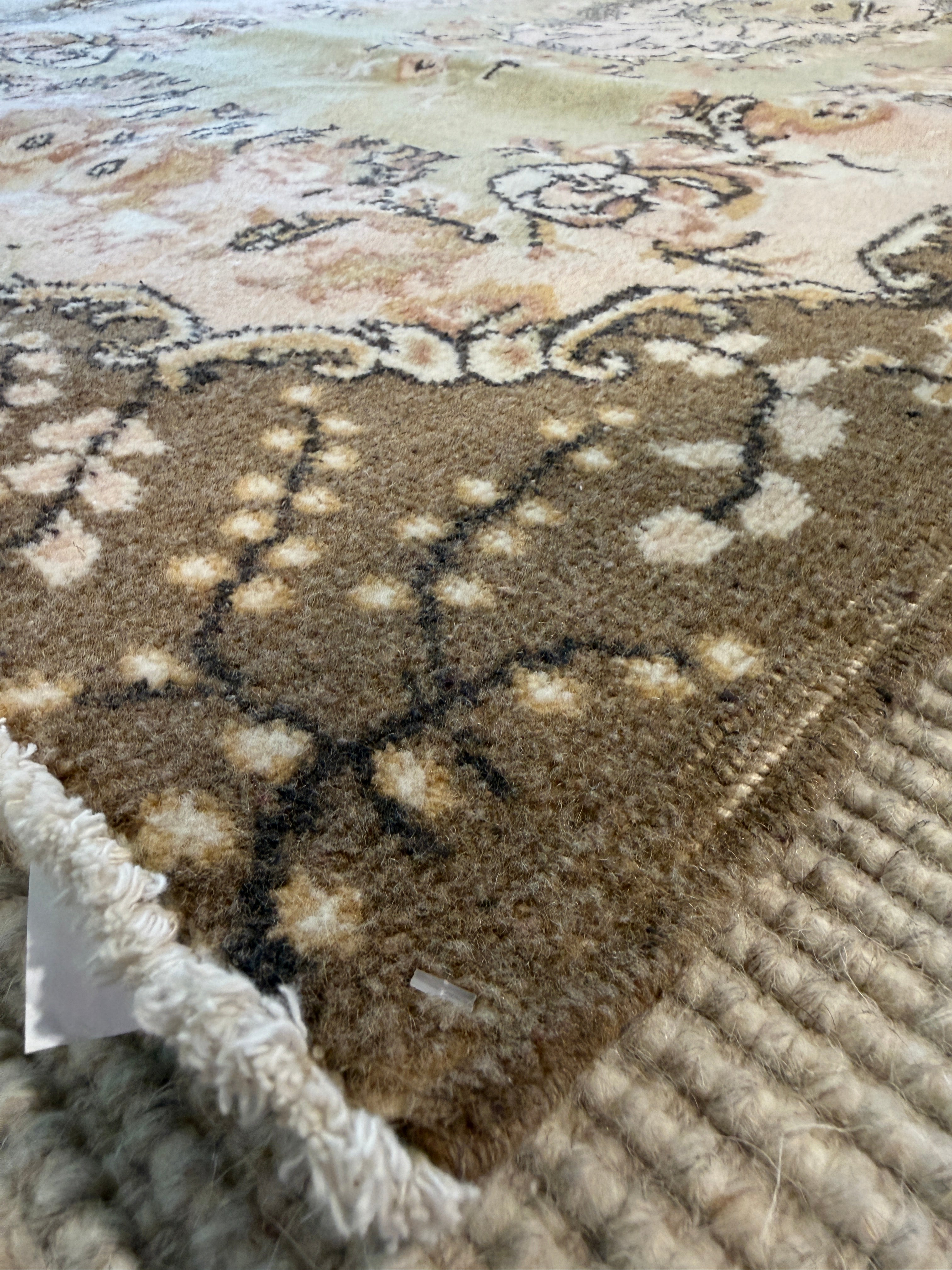 Gail Prima 3.9x7 Green Hand-Knotted Vintage Turkish Oushak