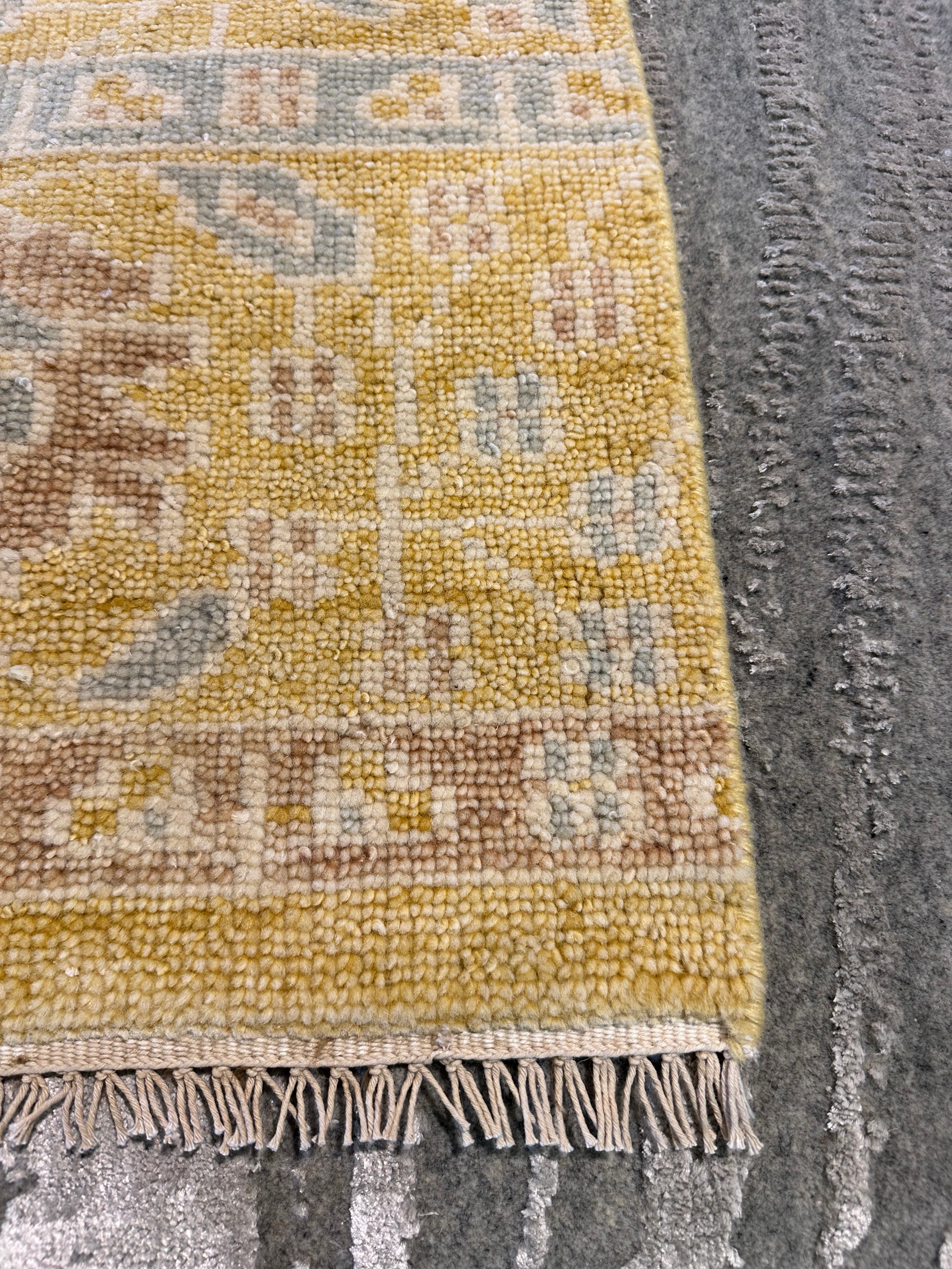 Julie Klausner 2x3 Hand-Knotted Oushak Rug