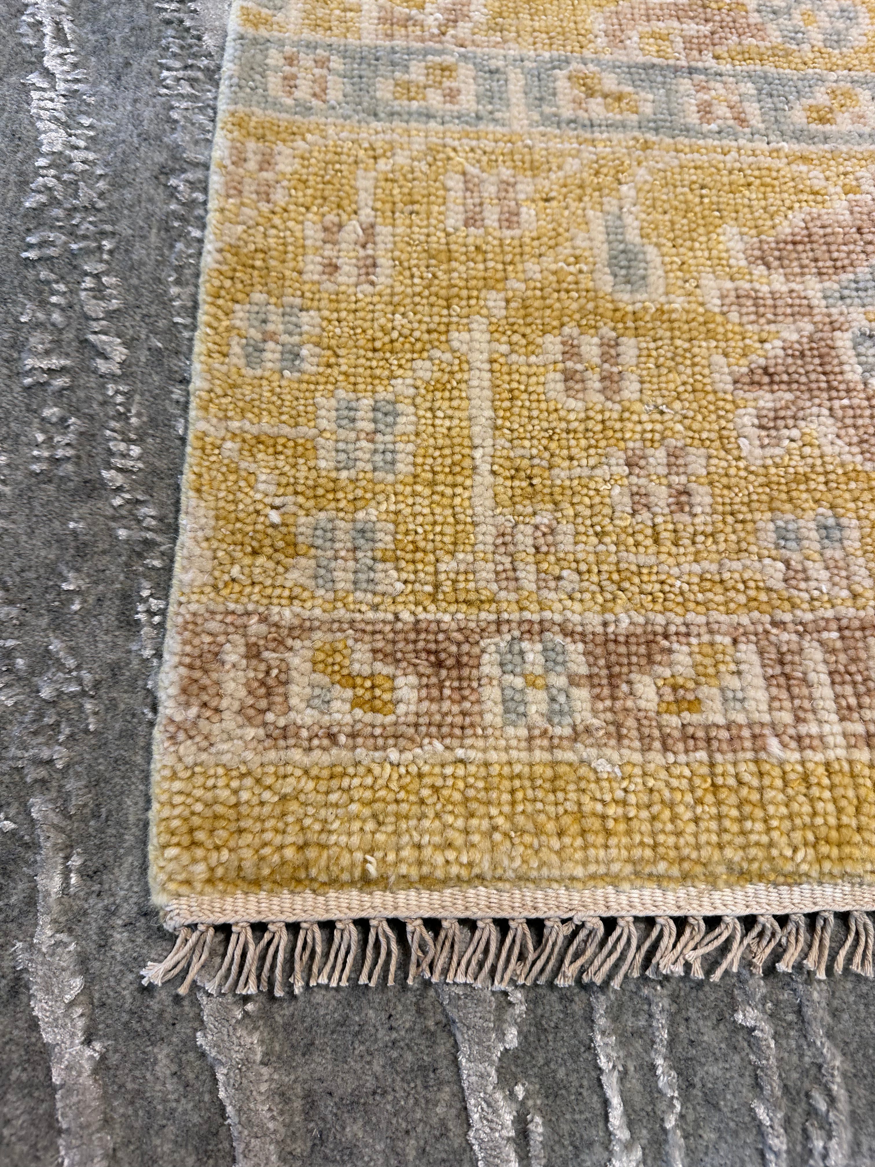Julie Klausner 2x3 Hand-Knotted Oushak Rug