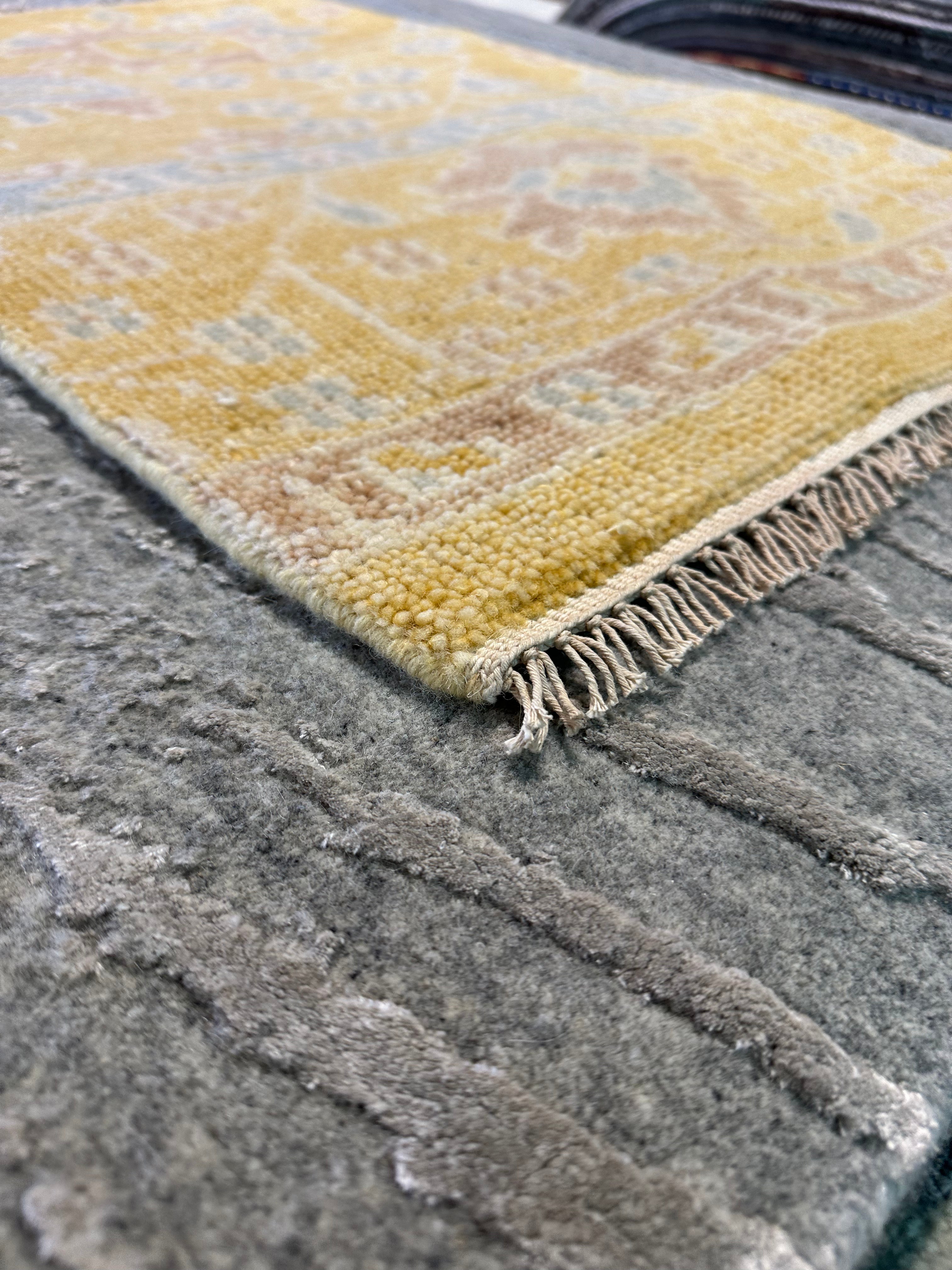 Julie Klausner 2x3 Hand-Knotted Oushak Rug