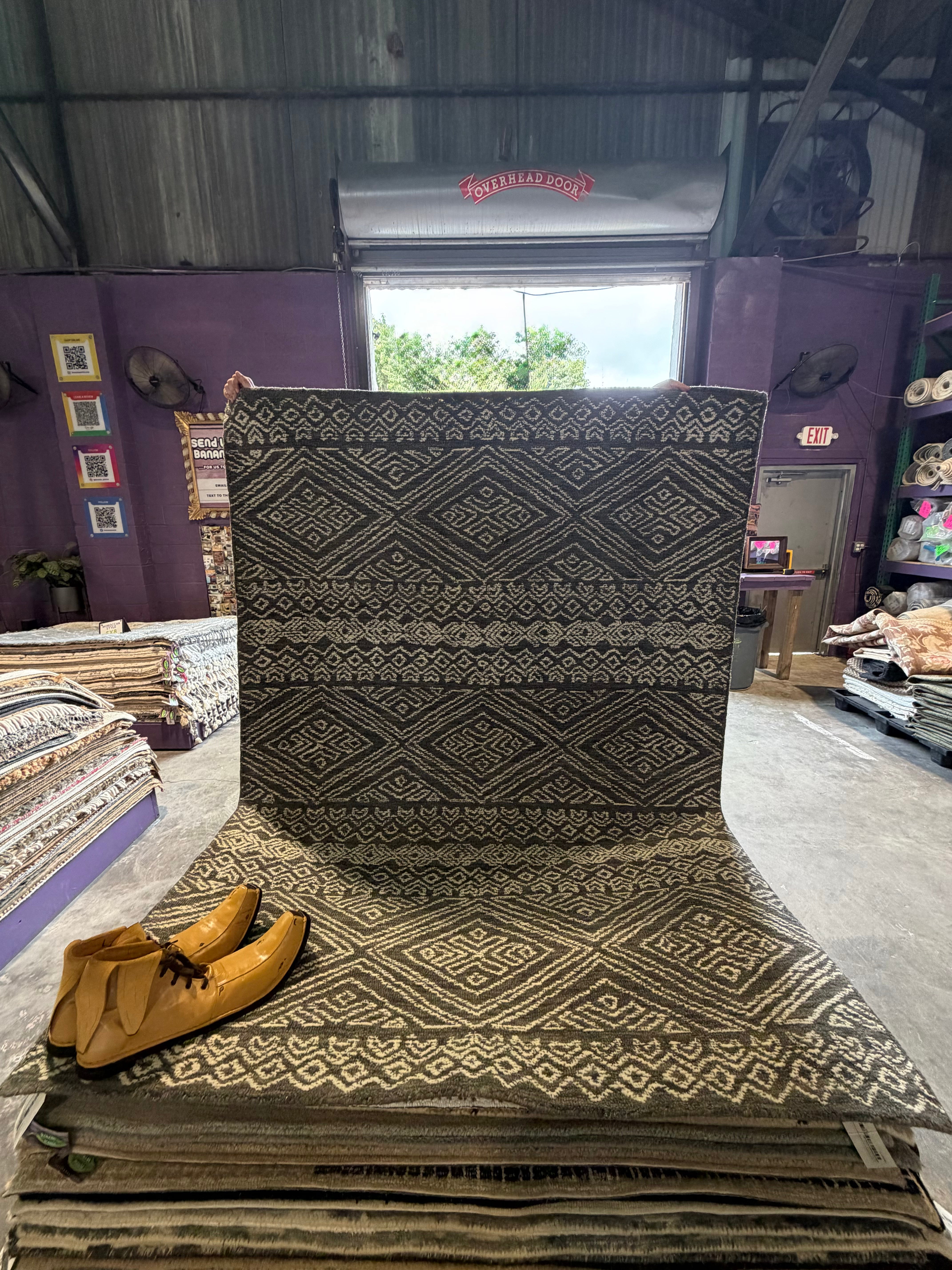 Cleotus 5.3x7.6 Hand-Tufted Grey