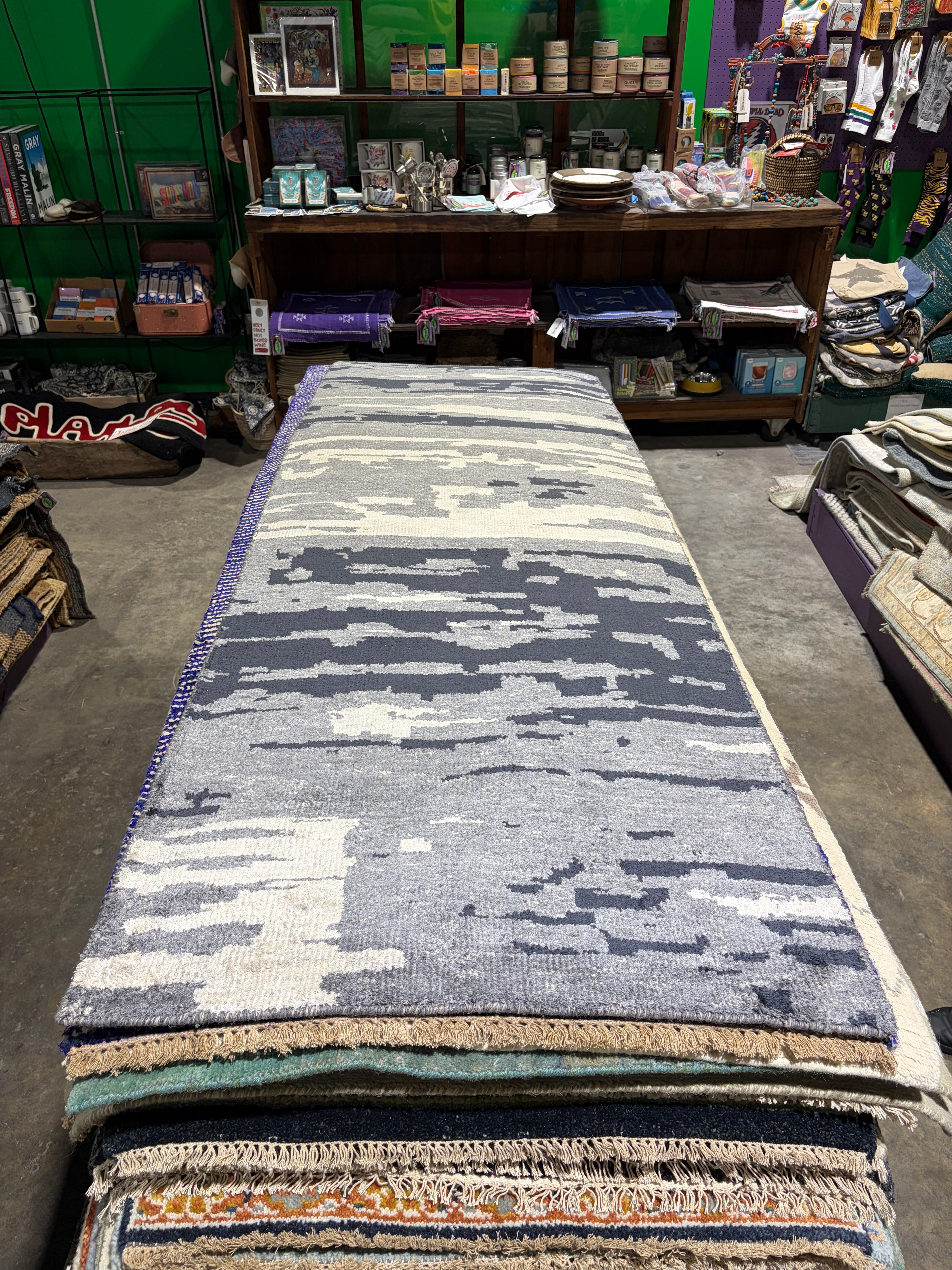 Jim Cody Williams 2.6x10 Grey Hand-Knotted Modern Runner