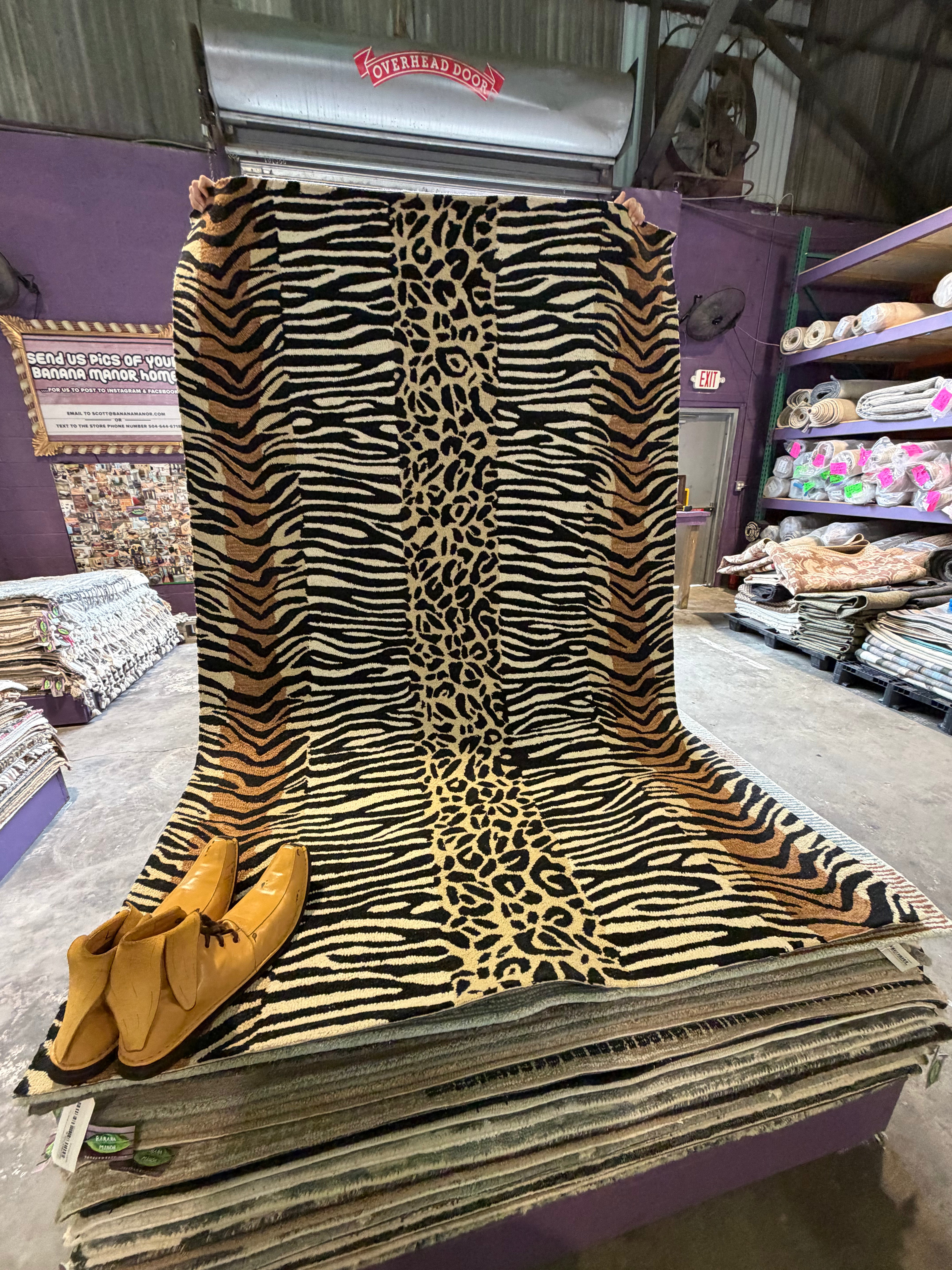 Metro Boomin 5x8 Hand-Tufted Animal Print