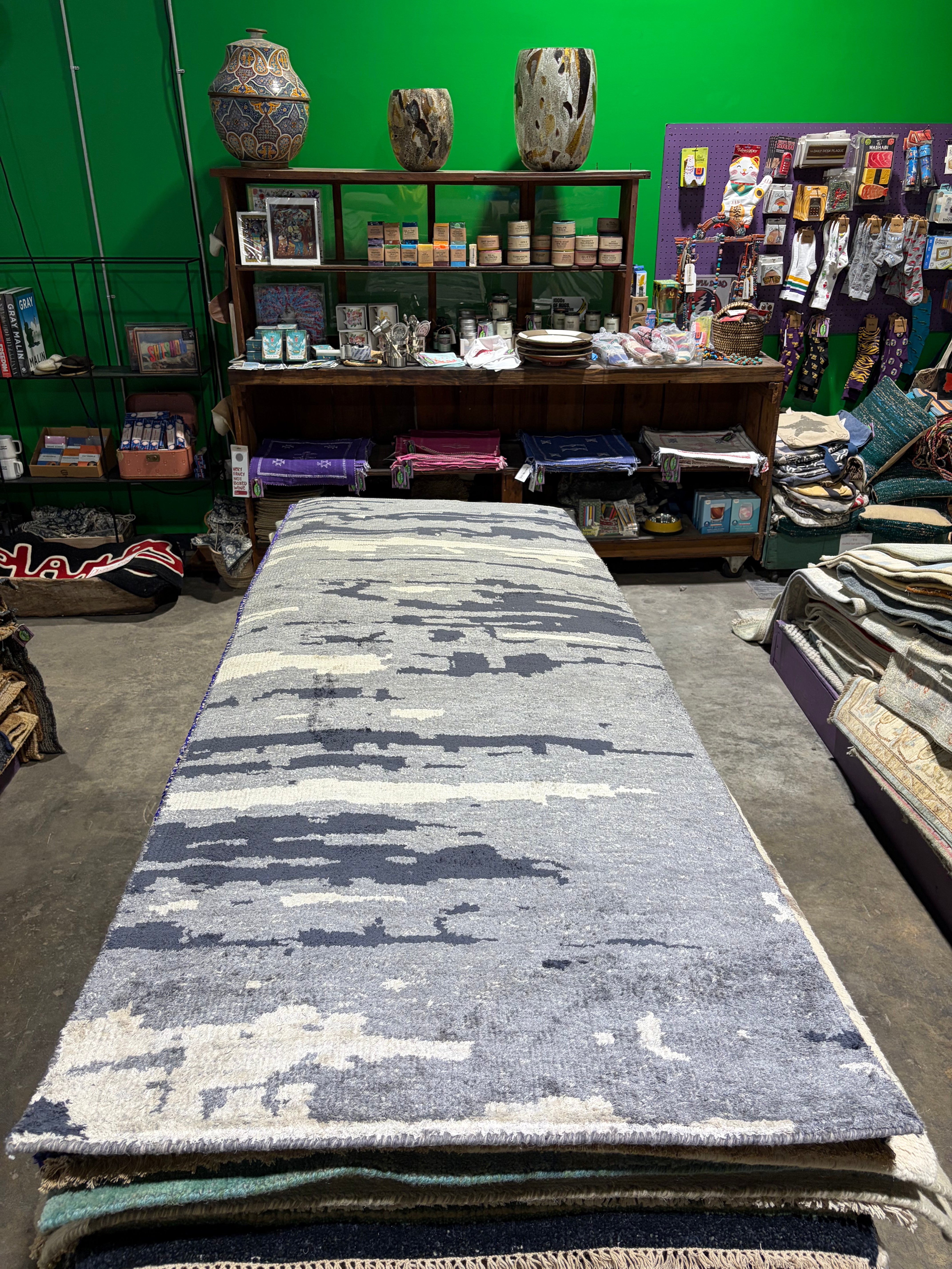Jim Cody Williams 2.6x10 Grey Hand-Knotted Modern Runner