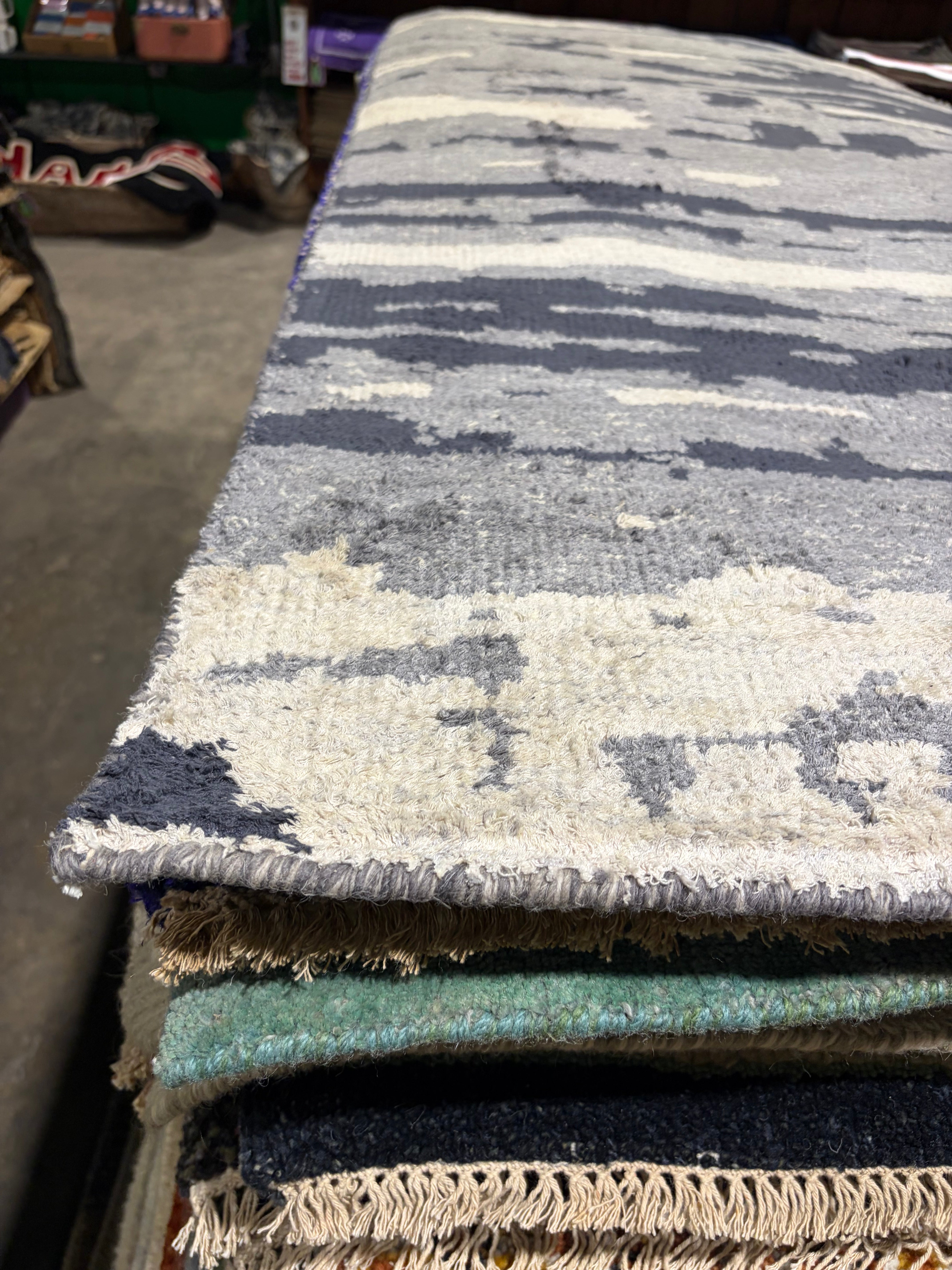 Jim Cody Williams 2.6x10 Grey Hand-Knotted Modern Runner