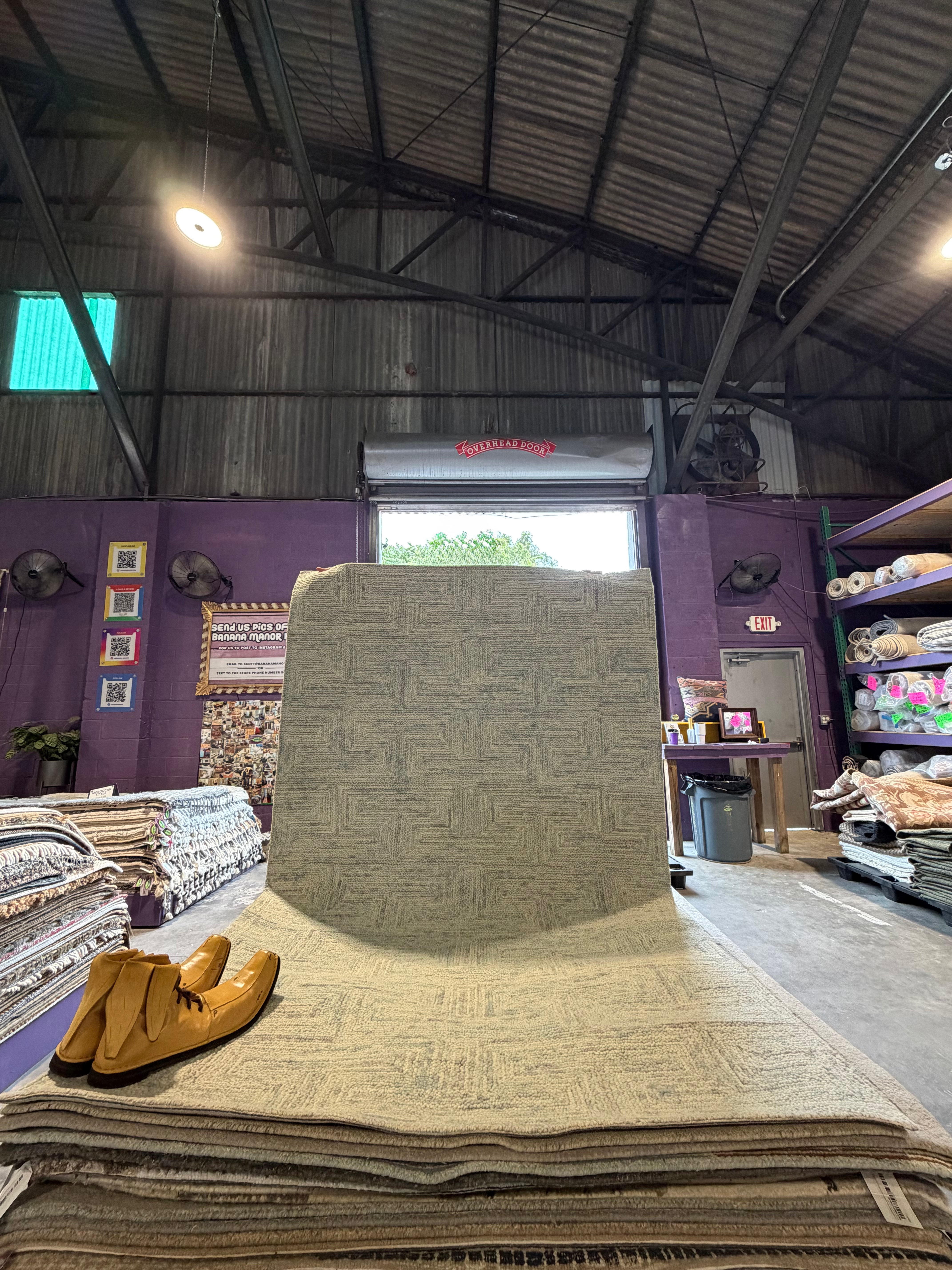 Jealous Much? 5x8 Ivory Hand-Tufted Rug