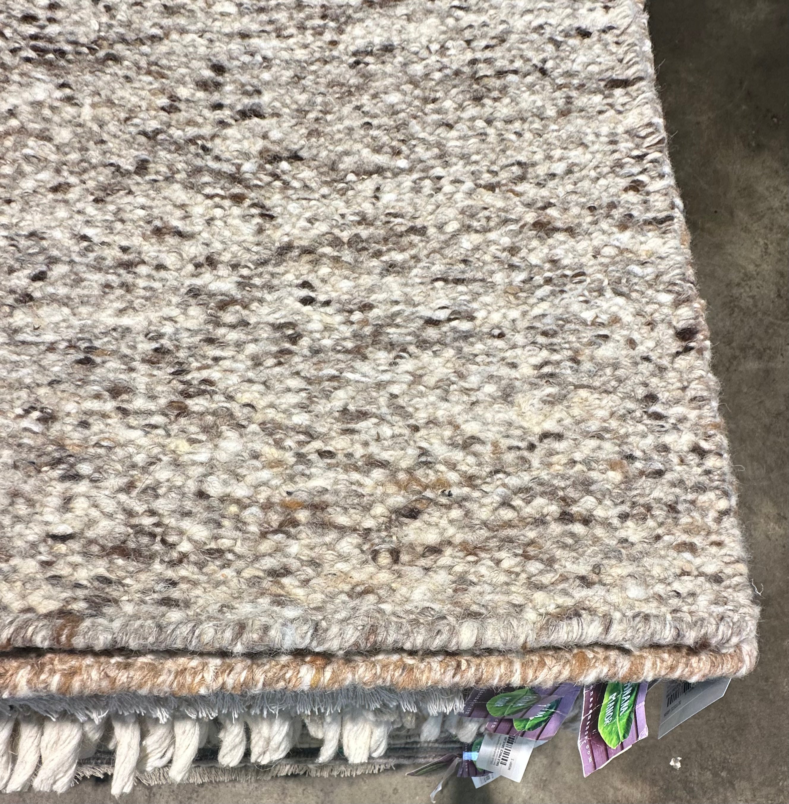 Algee Smith Grey Handwoven Modern Durrie Rug (Multiple Sizes)