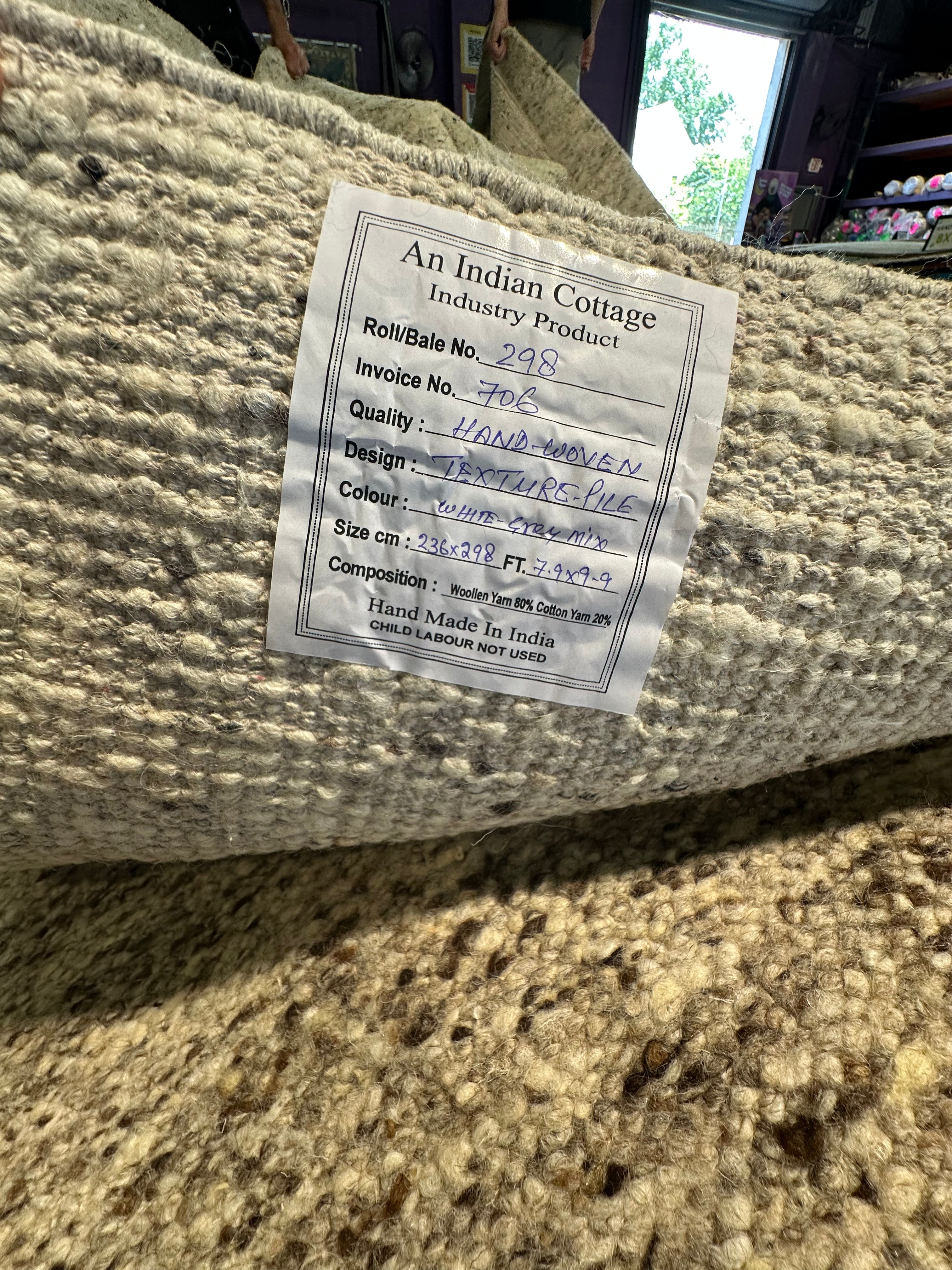 Nate Jacobs Dark Grey Handwoven Modern Durrie Rug (Multiple Sizes)