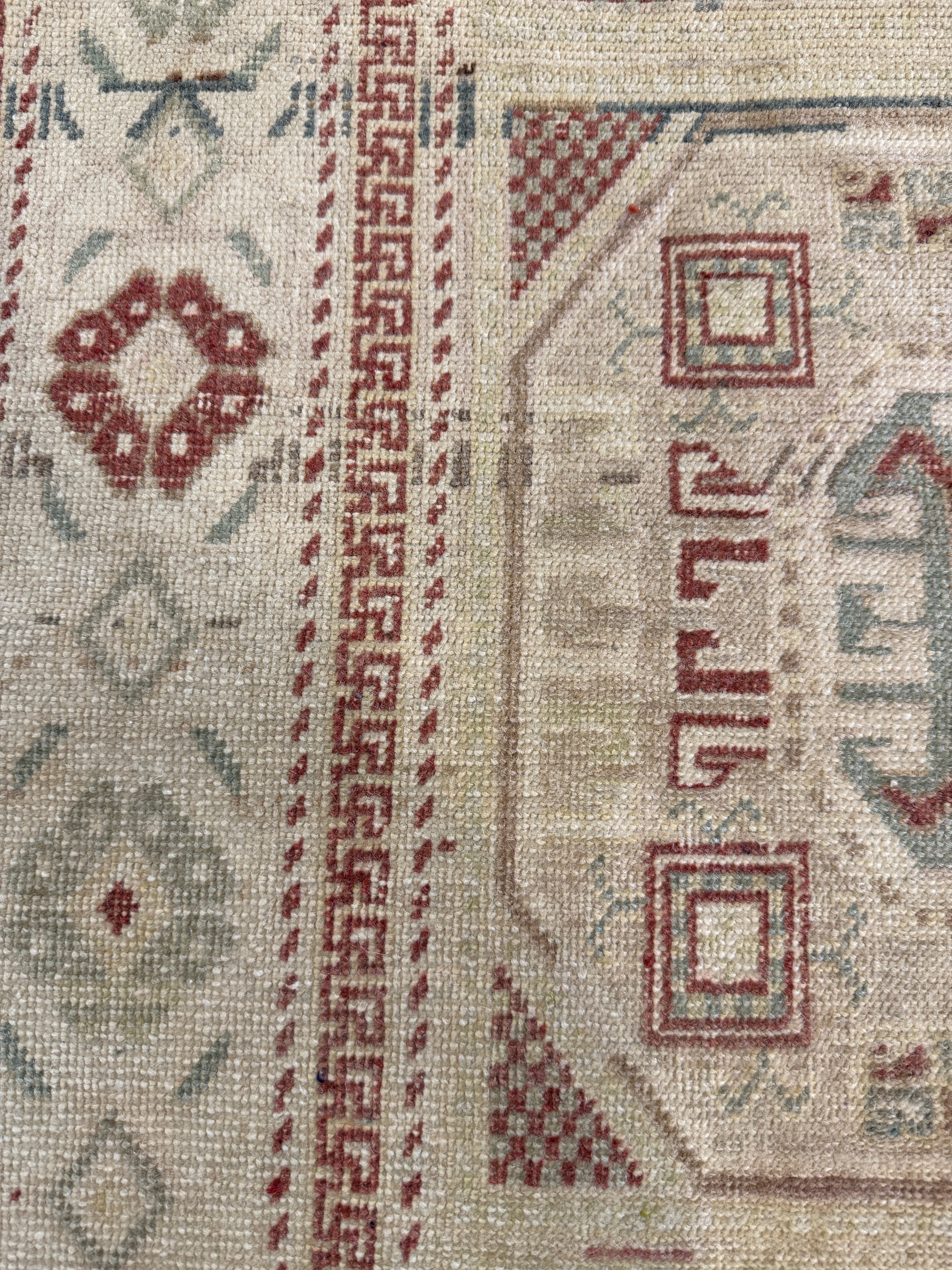 Marion Schurade 6.6x9.4 Red Hand-Knotted Vintage Turkish Oushak