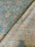 Spencer 8.3x10.4 Blue and Cream Whitewashed Afghani Oushak